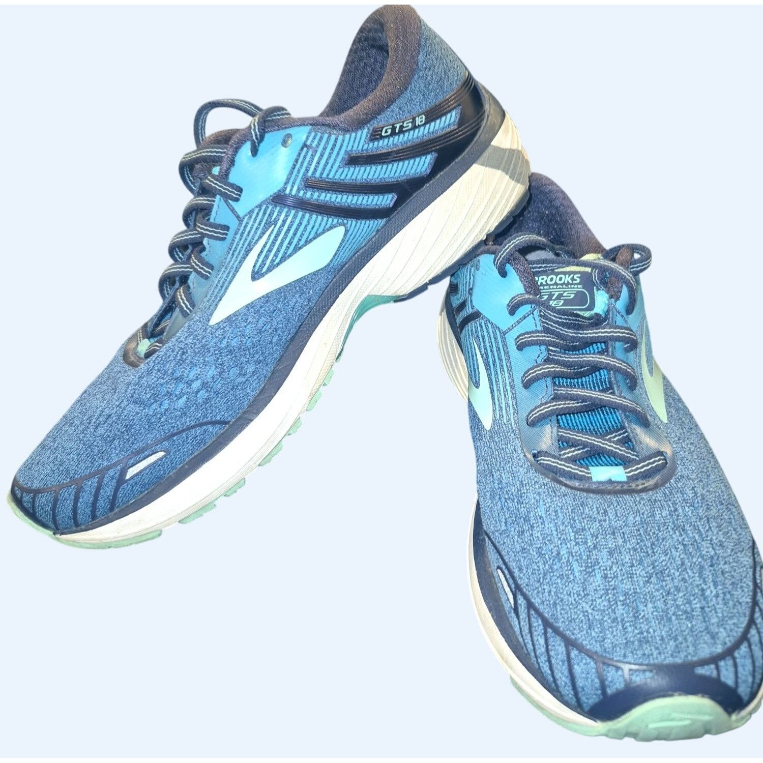 Brooks Brooks GTS 18 Blue Cushion Running Shoes Size 10 Lightweight Size US 10 / IT 40 - 4 Thumbnail