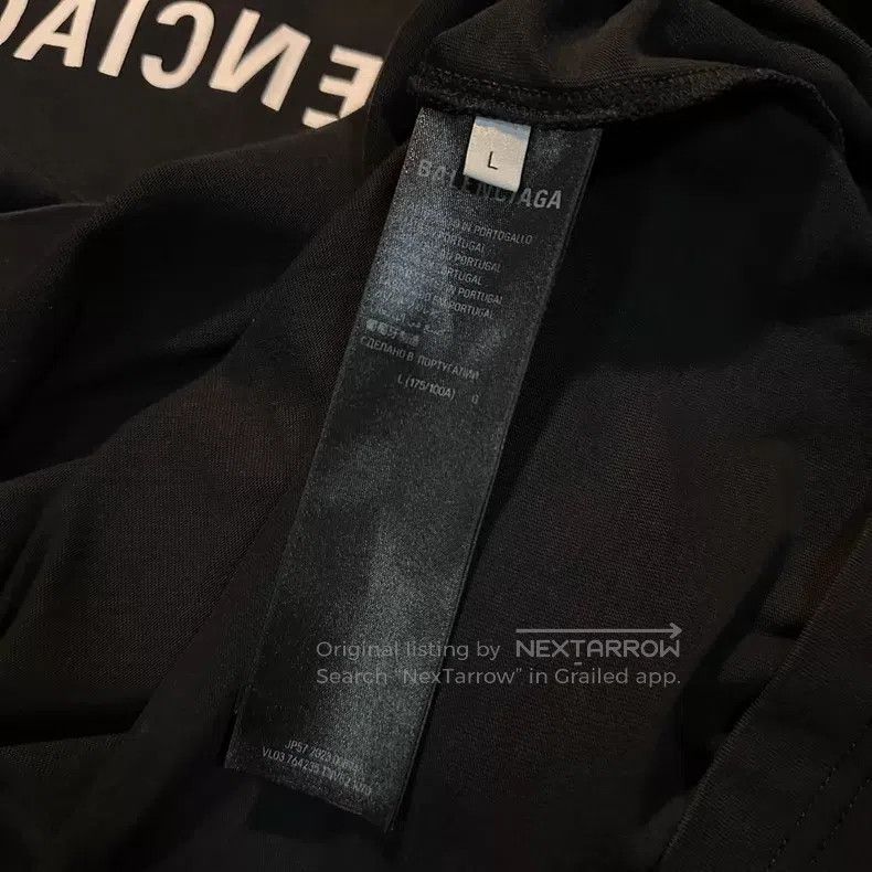 Balenciaga Balenciaga Black Mirror Logo Short Sleeve Size US L / EU 52-54 / 3 - 5 Thumbnail