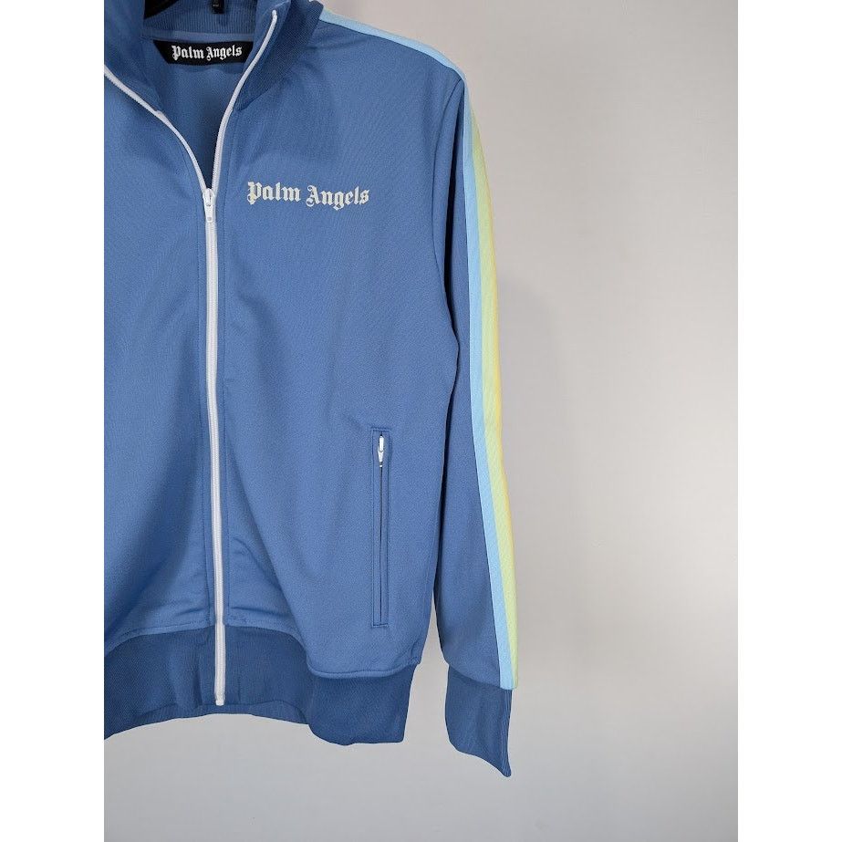 Palm Angels o1rshd1 Rainbow Classic Track Jacket in Blue White Size US M / EU 48-50 / 2 - 9 Thumbnail