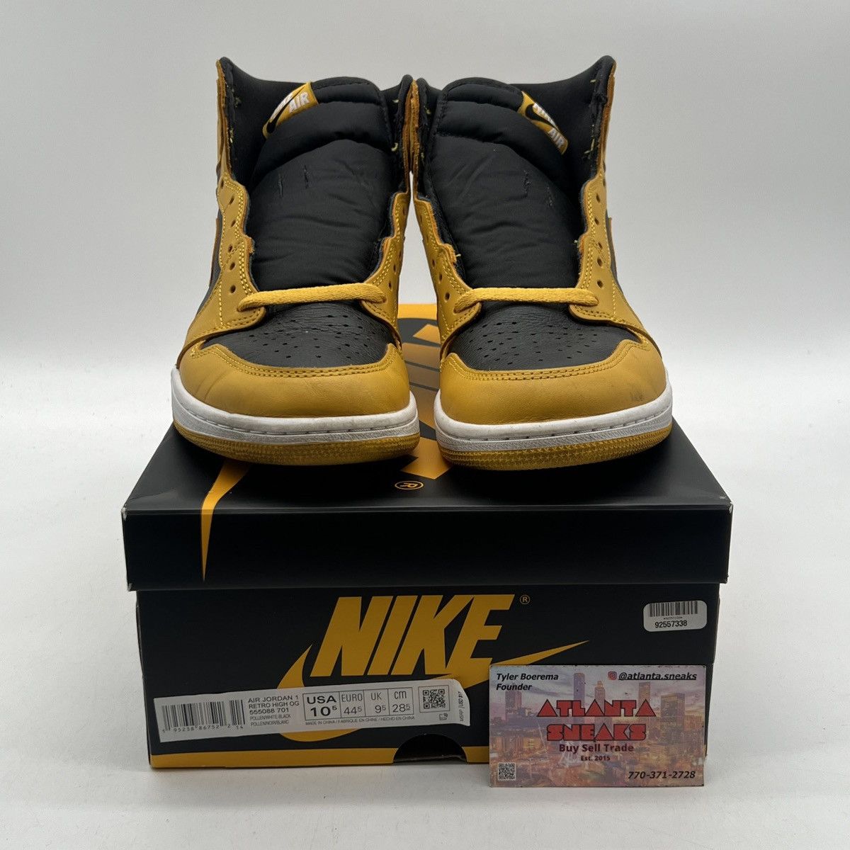 Nike Air Jordan 1 high pollen Size US 10.5 / EU 43-44 - 2 Thumbnail