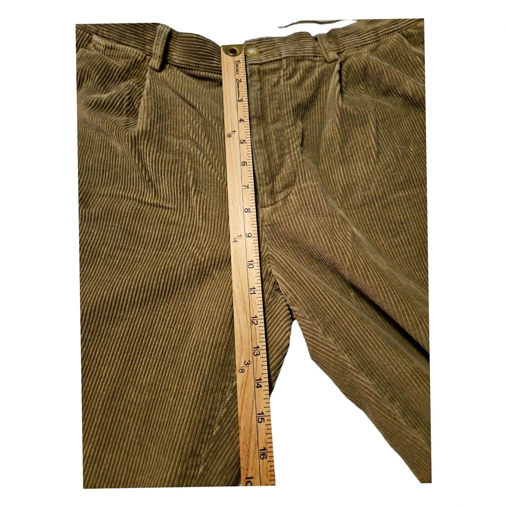 Nautica VINTAGE Nautica Rigger Corduroy Pants Men's 36 Classic Fit 90s Y2K Beige Wide-Leg Pants Mens Size US 36 / EU 52 - 5 Thumbnail
