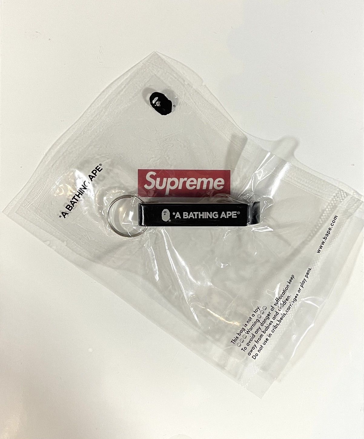 Bape A Bathing Ape Bape Bottle Opener Keychain Black Size ONE SIZE - 1 Thumbnail