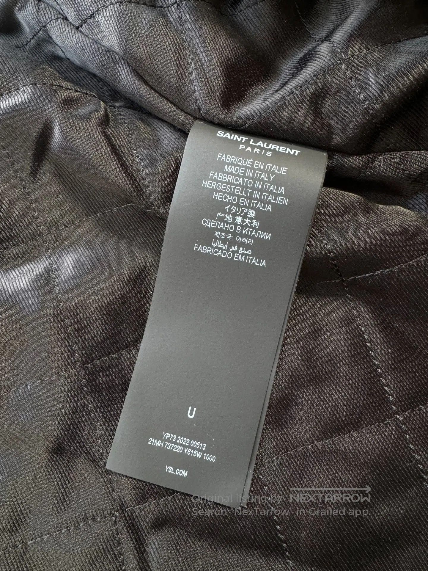 Saint Laurent Paris Saint Laurent Rhinestone Logo Velvet Coat. Size M / US 6-8 / IT 42-44 - 7 Thumbnail