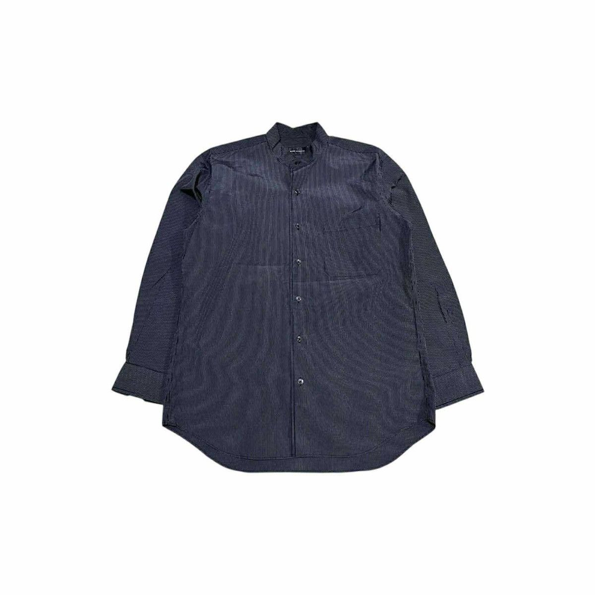 Kansai Yamamoto 🔥Vintage Kansai Yamamoto Black Striped Band Collar Shirt Size US M / EU 48-50 / 2 - 1 Thumbnail