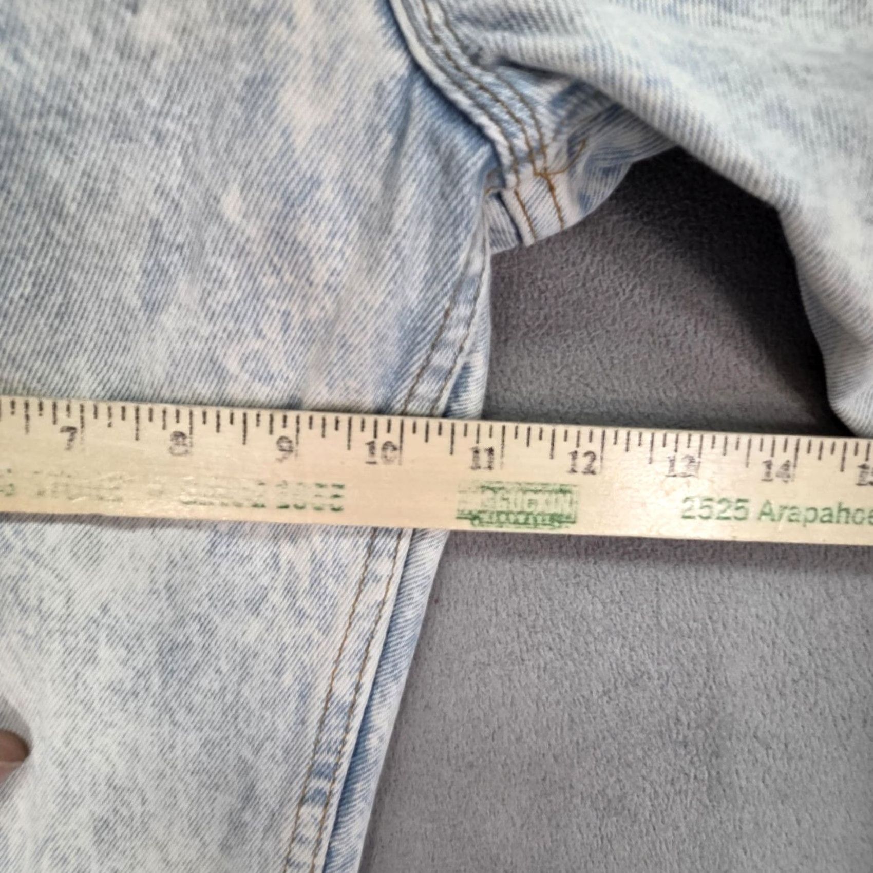 Levi's VINTAGE Levi's 501 Jeans Mens Acid Wash Straight Button Fly USA 29x30 Blue Denim Cotton 5-Pocket Size US 29 - 6 Thumbnail