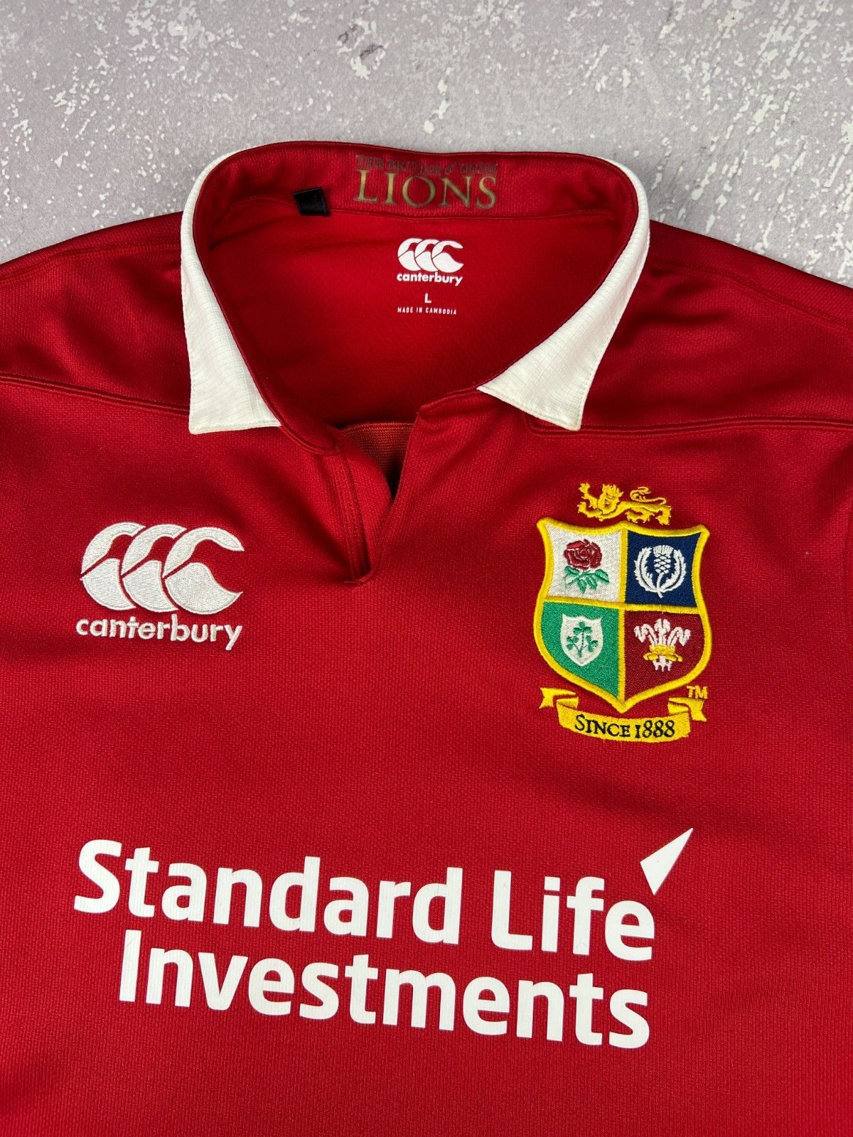 Canterbury of New Zealand 2017 Canterbury British Irish Lions Pro Home Rugby Jersey Size US L / EU 52-54 / 3 - 3 Thumbnail