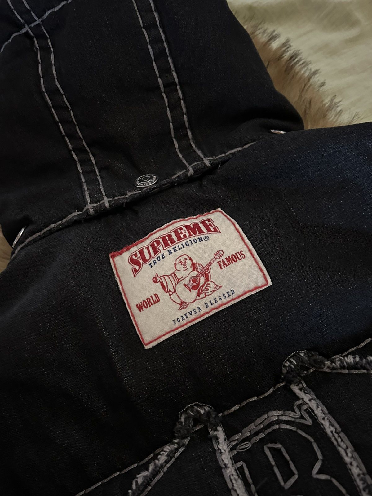 Supreme × True Religion Puffer True Religion x Supreme – Black Jacket Cappuccio Fur Size US XL / EU 56 / 4 - 12 Thumbnail