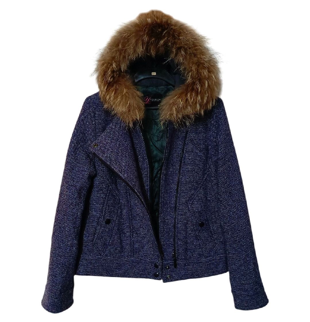 semanticdesign Faux Fur Double Layer Asymmetric Jacket Size M / US 6-8 / IT 42-44 - 4 Thumbnail