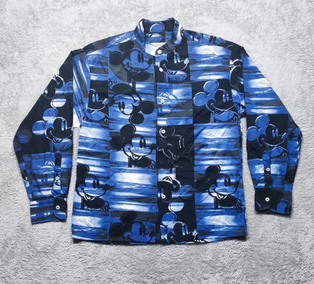 Iceberg × If Six Was Nine × Mickey Mouse VINTAGE ICEBERG X MICKEY MOUSE FULLPRINT L/S BUTTON UP SHIRT Size US L / EU 52-54 / 3 - 1 Thumbnail