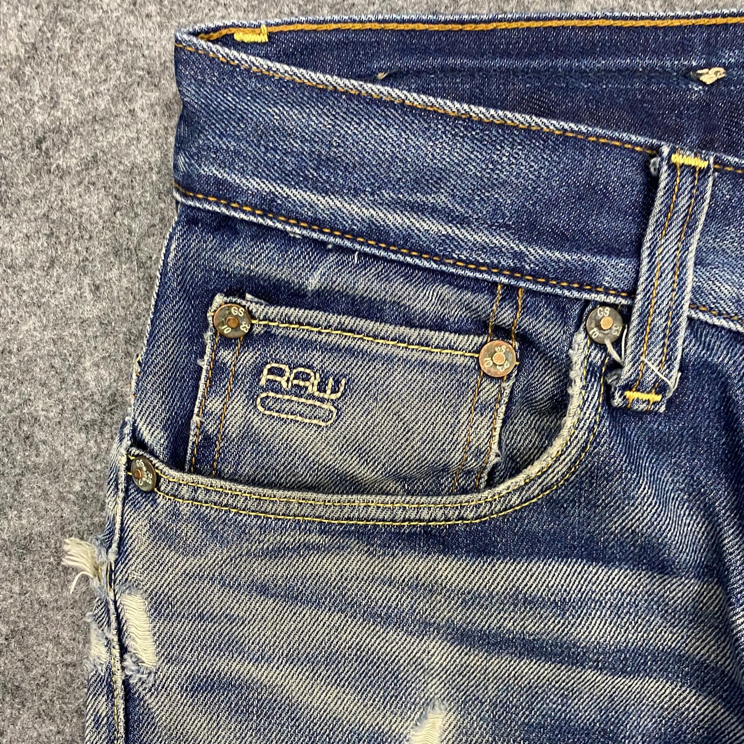 G-Star 💥Best Offer💥Vintage G Star Raw Denim Jeans Size US 32 / EU 48 - 15 Thumbnail
