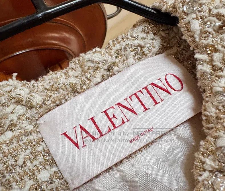 Valentino Valentino Gold sequin tweed coat Size M / US 6-8 / IT 42-44 - 8 Thumbnail