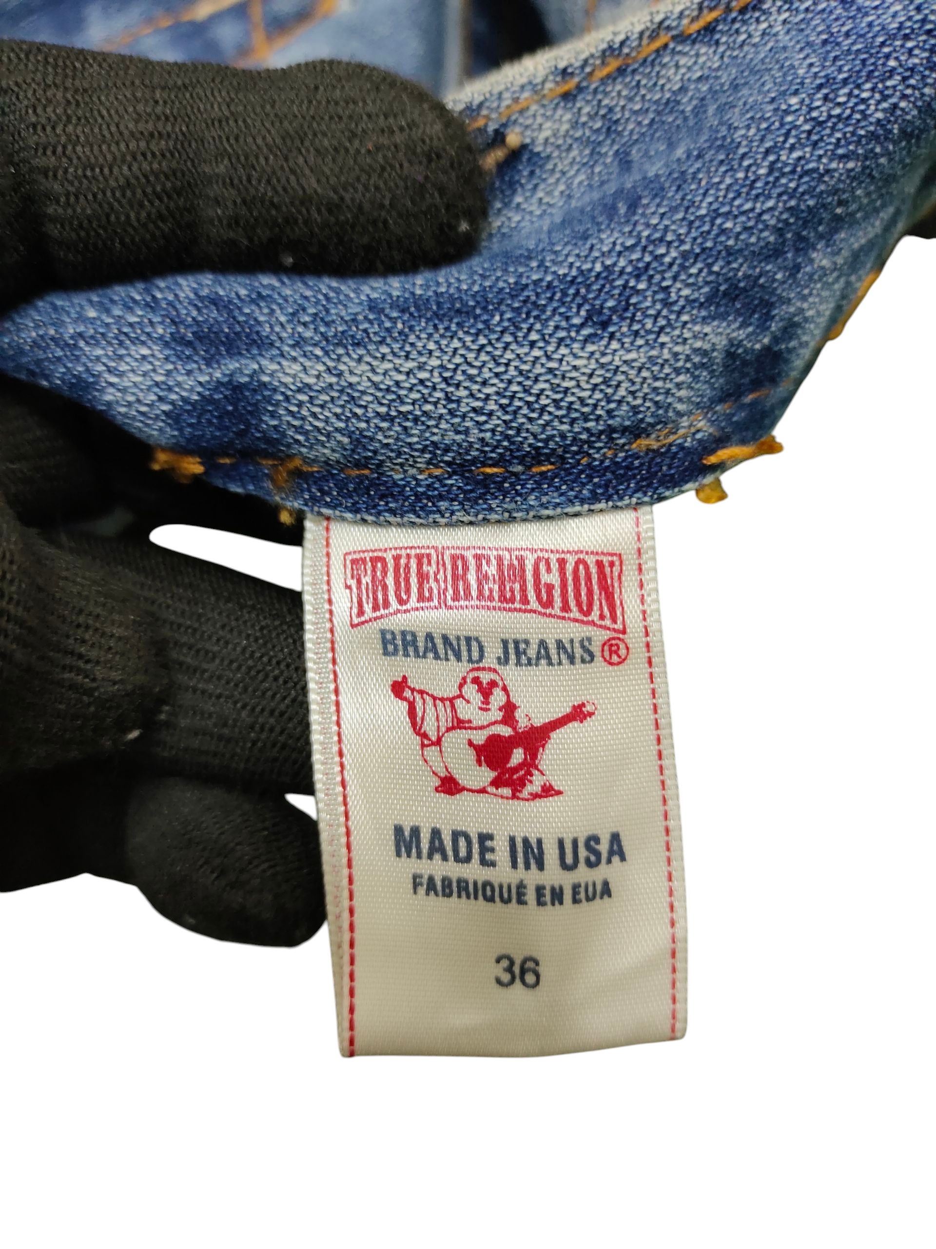 True Religion Vintage Y2k True Religion Usa Ricky Denim Jeans Size US 36 / EU 52 - 11 Thumbnail