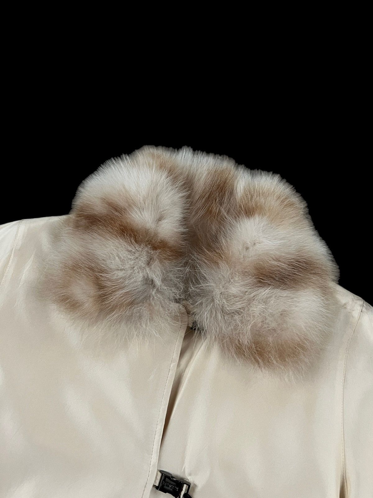 Balmain Vintage 90s Balmain Reversible Fur Silk Coat Size M / US 6-8 / IT 42-44 - 3 Thumbnail