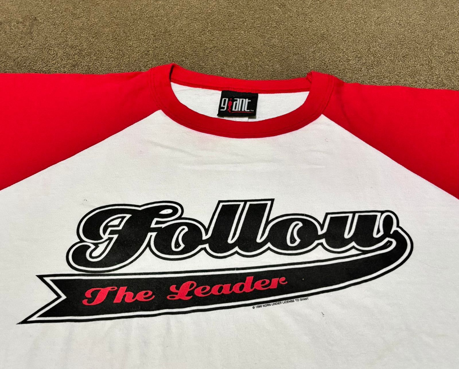 Band Tees Vintage Korn Follow the Leader 1998 raglan shirt Size US L / EU 52-54 / 3 - 5 Thumbnail