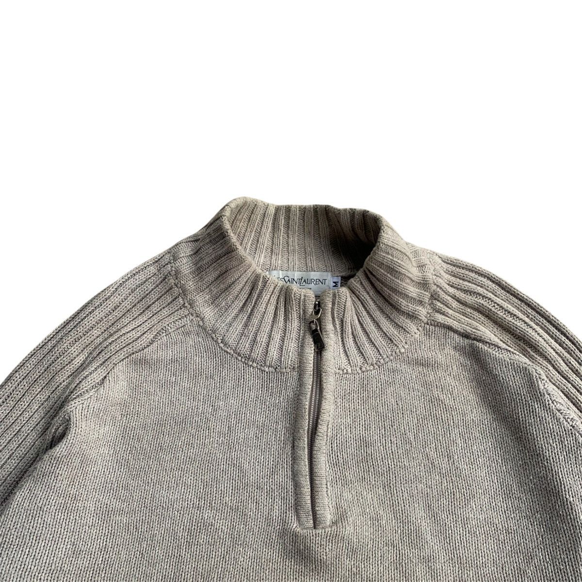Yves Saint Laurent Yves Saint Laurent pour Homme Half-Zip Knit Sweater Size US M / EU 48-50 / 2 - 3 Thumbnail