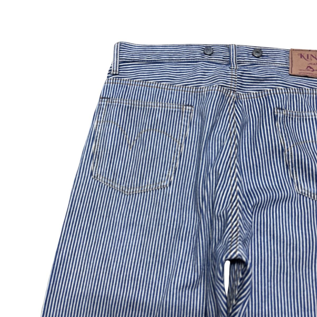 Hysteric Glamour Hysteric Glamour Kinky Hickory Striped Carpenter Pants Size US 32 / EU 48 - 11 Thumbnail