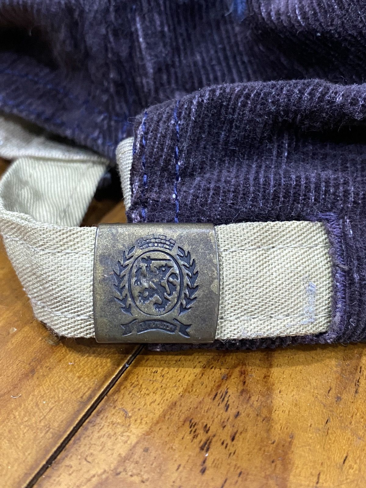 Tommy Hilfiger × Vintage Vintage TOMMY HILFIGER Velvet Snap Cap Adustable Size ONE SIZE - 9 Thumbnail