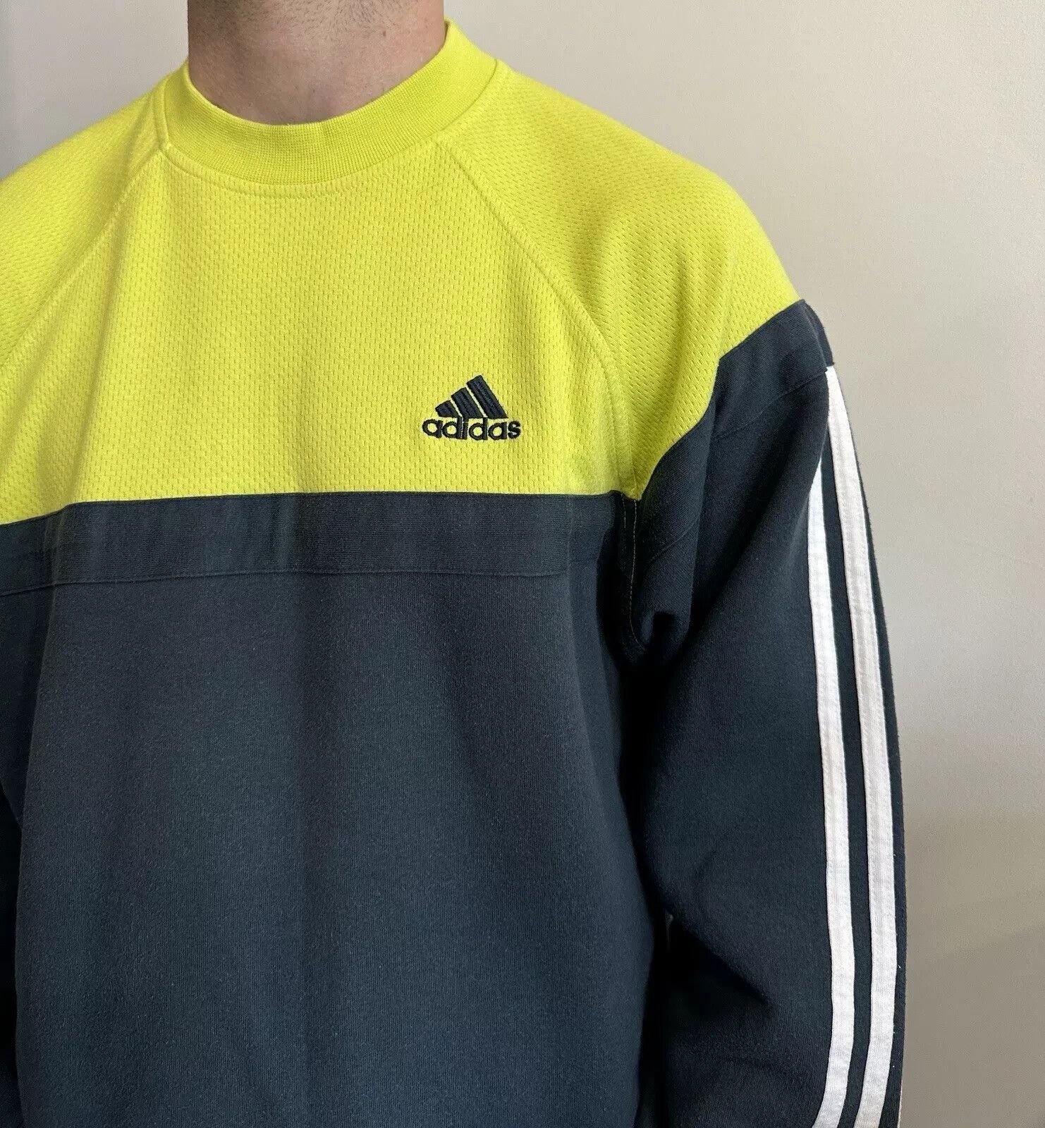 Adidas Vintage 2000s ADIDAS SWEATSHIRT Y2K MENS PULLOVER Logo Size US M / EU 48-50 / 2 - 3 Thumbnail