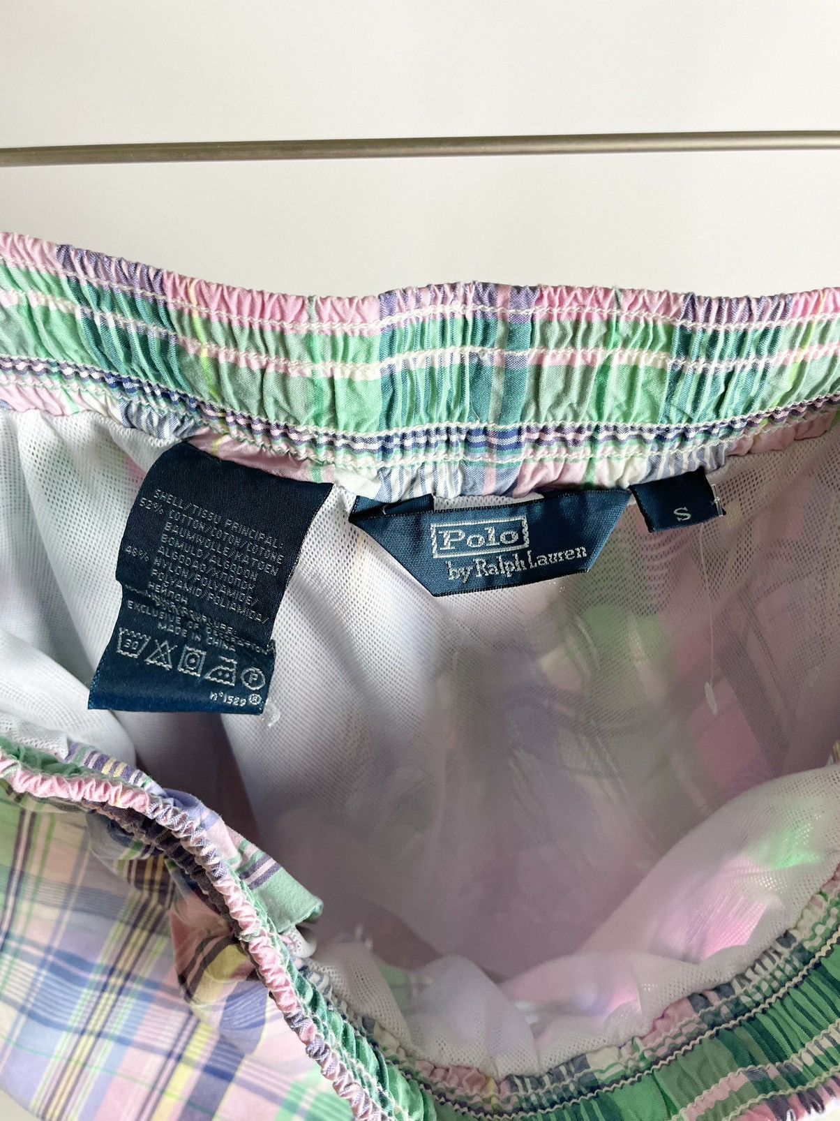 Polo Ralph Lauren VINTAGE 💦 Polo Ralph Lauren Swimwear Checkered sport Shorts Size US 30 / EU 46 - 10 Thumbnail