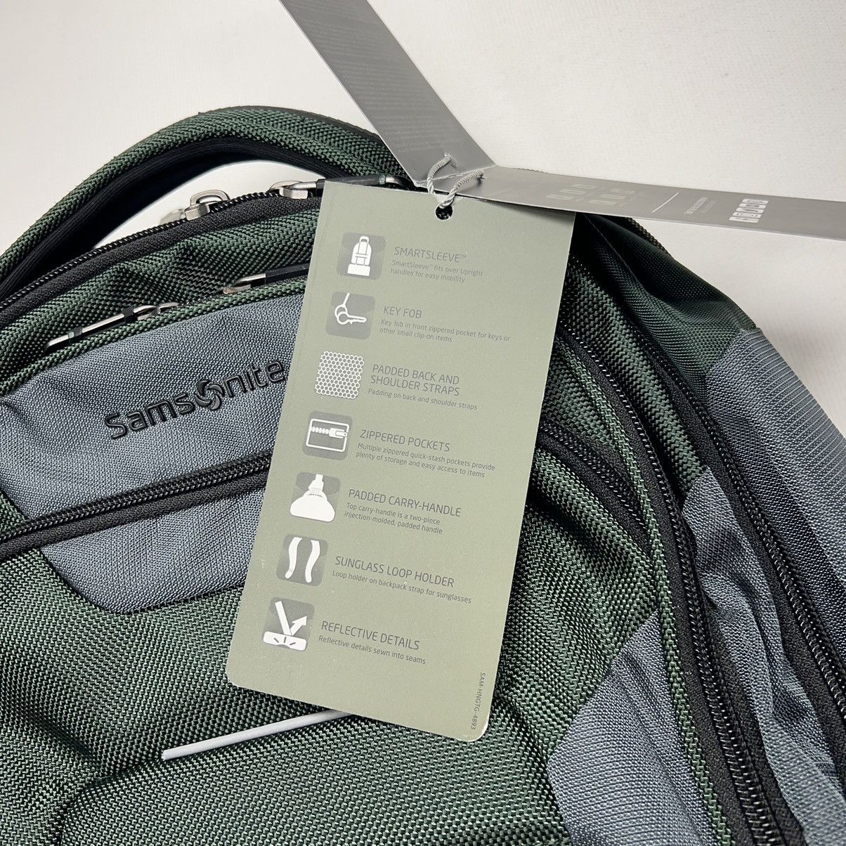 Samsonite NEW Samsonite Laptop Backpack Green Commuter Bag Zipper UBX Size ONE SIZE - 10 Thumbnail