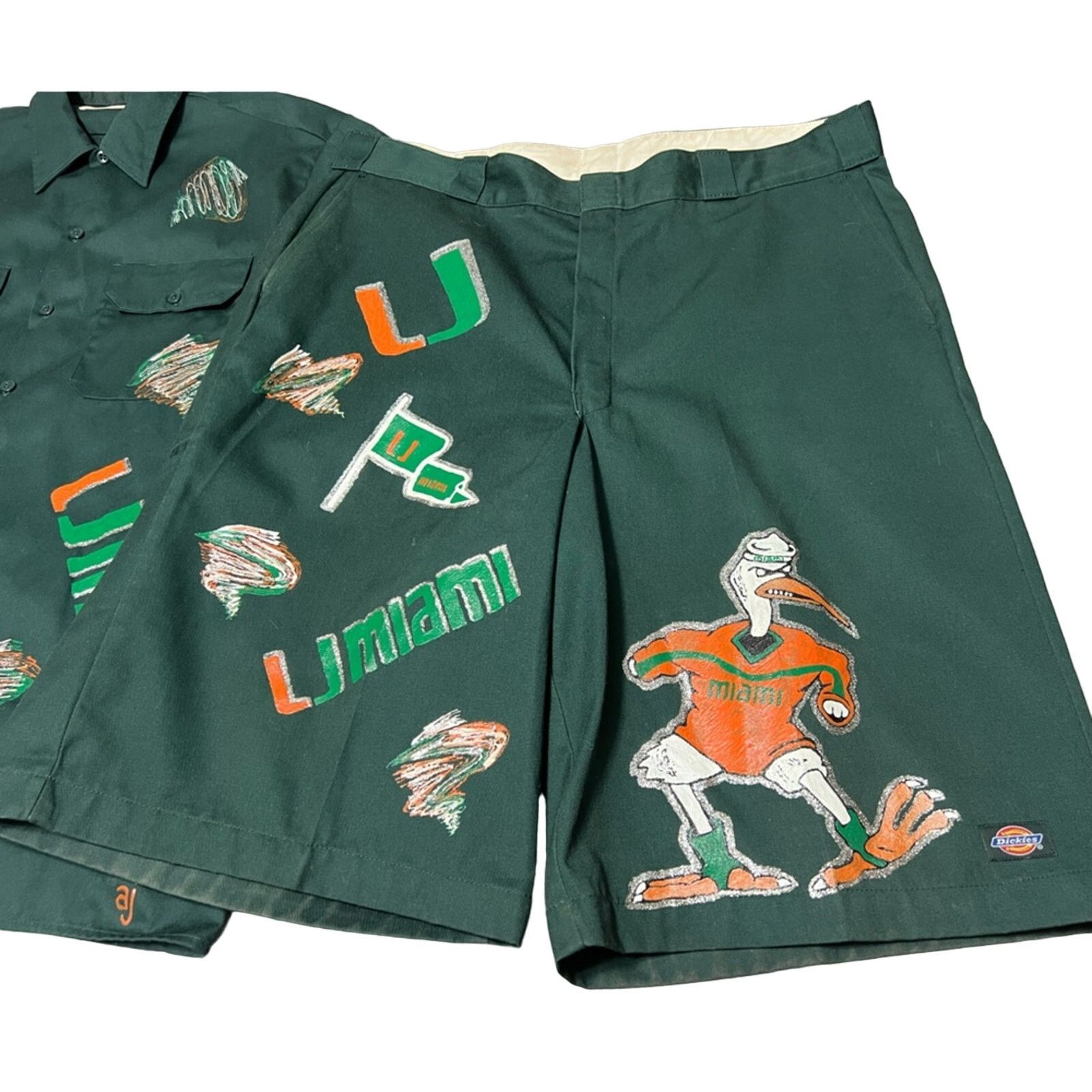 Dickies Miami Hurricanes Halftime Show Band AOP Costume 1/1 RARE Size US XL / EU 56 / 4 - 2 Thumbnail