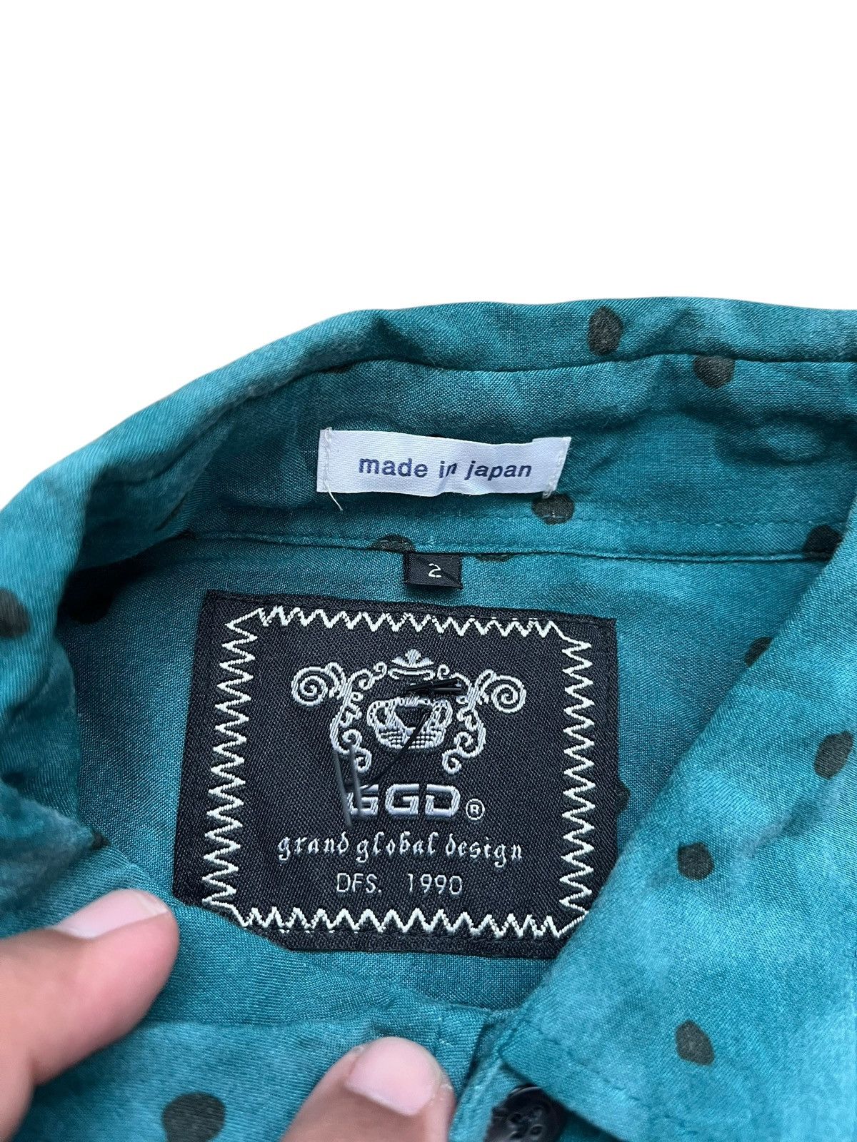 Designer × Japanese Brand GGD Grand Global Design Rayon Polkadot Button up Size US M / EU 48-50 / 2 - 7 Thumbnail