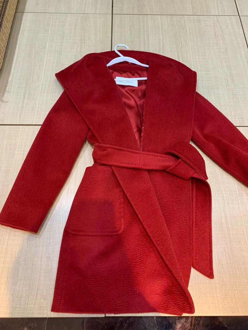 MaxMara Rialto Red Wool Coat-2508