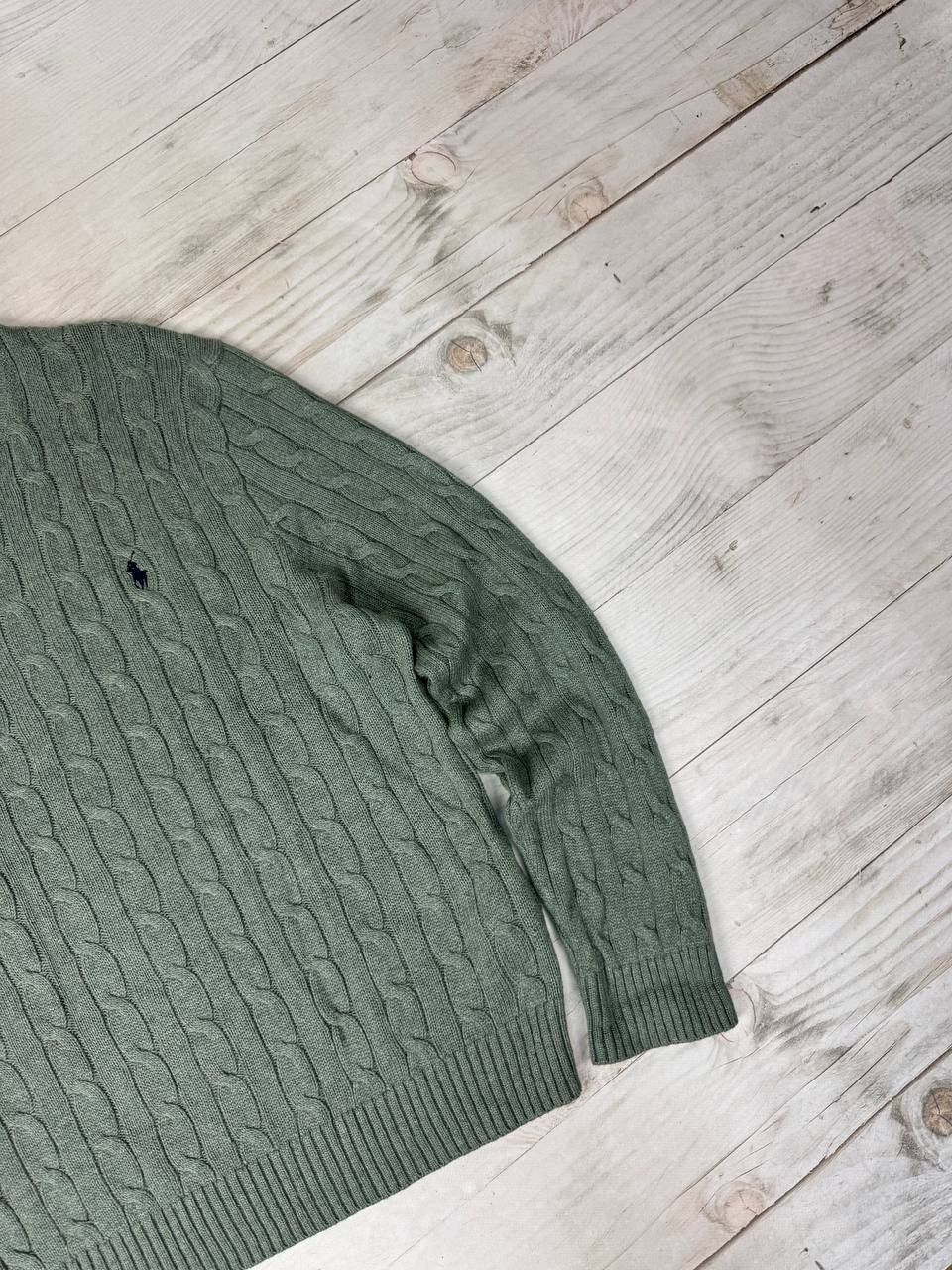 Polo Ralph Lauren Vintage Polo Ralph Lauren Cable Knit Sweater Size US XXL / EU 58 / 5 - 5 Thumbnail