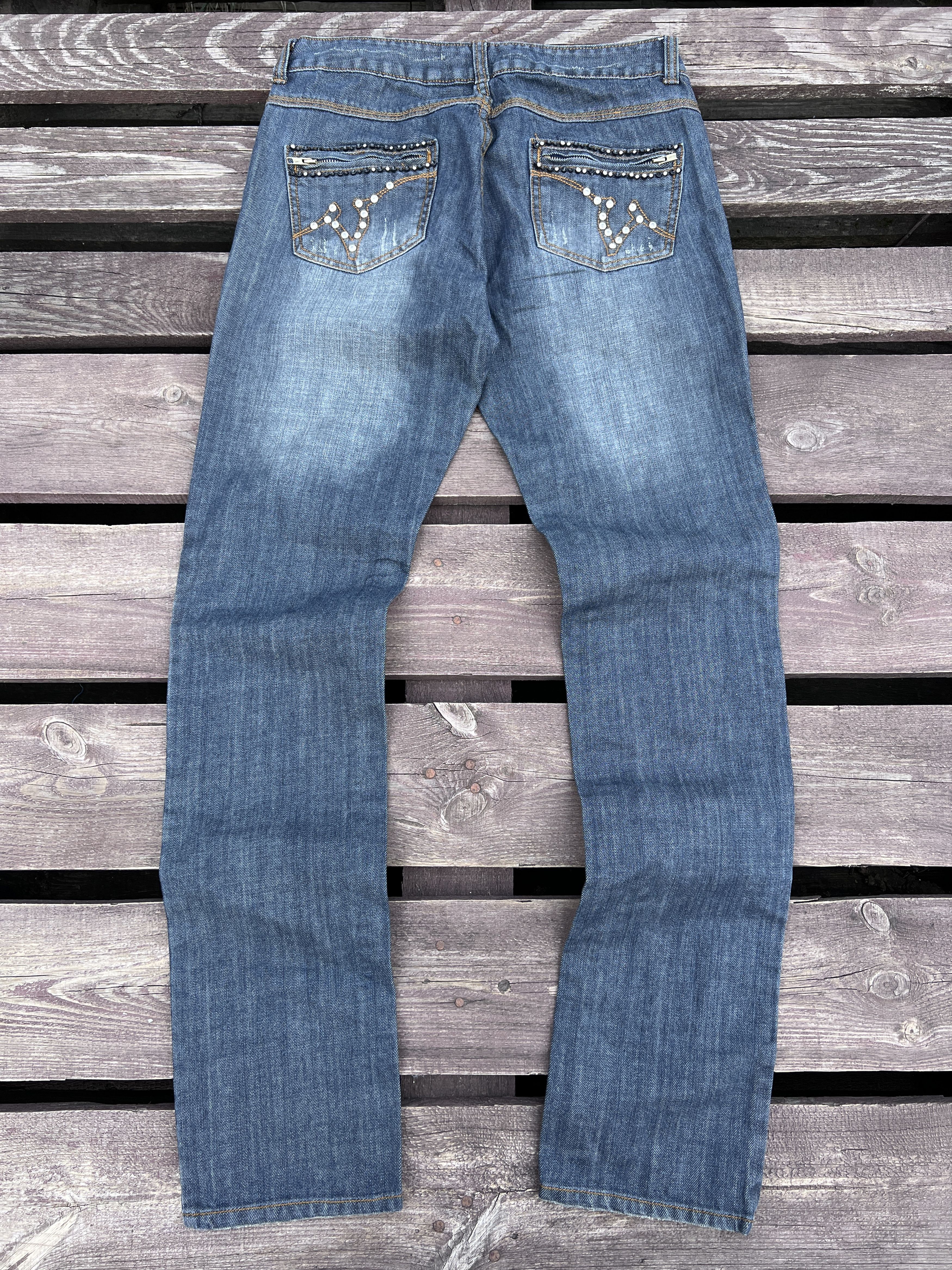 Vintage Vintage Y2K Von Dutch Denim Jeans Size 30" / US 8 / IT 44 - 1 Thumbnail