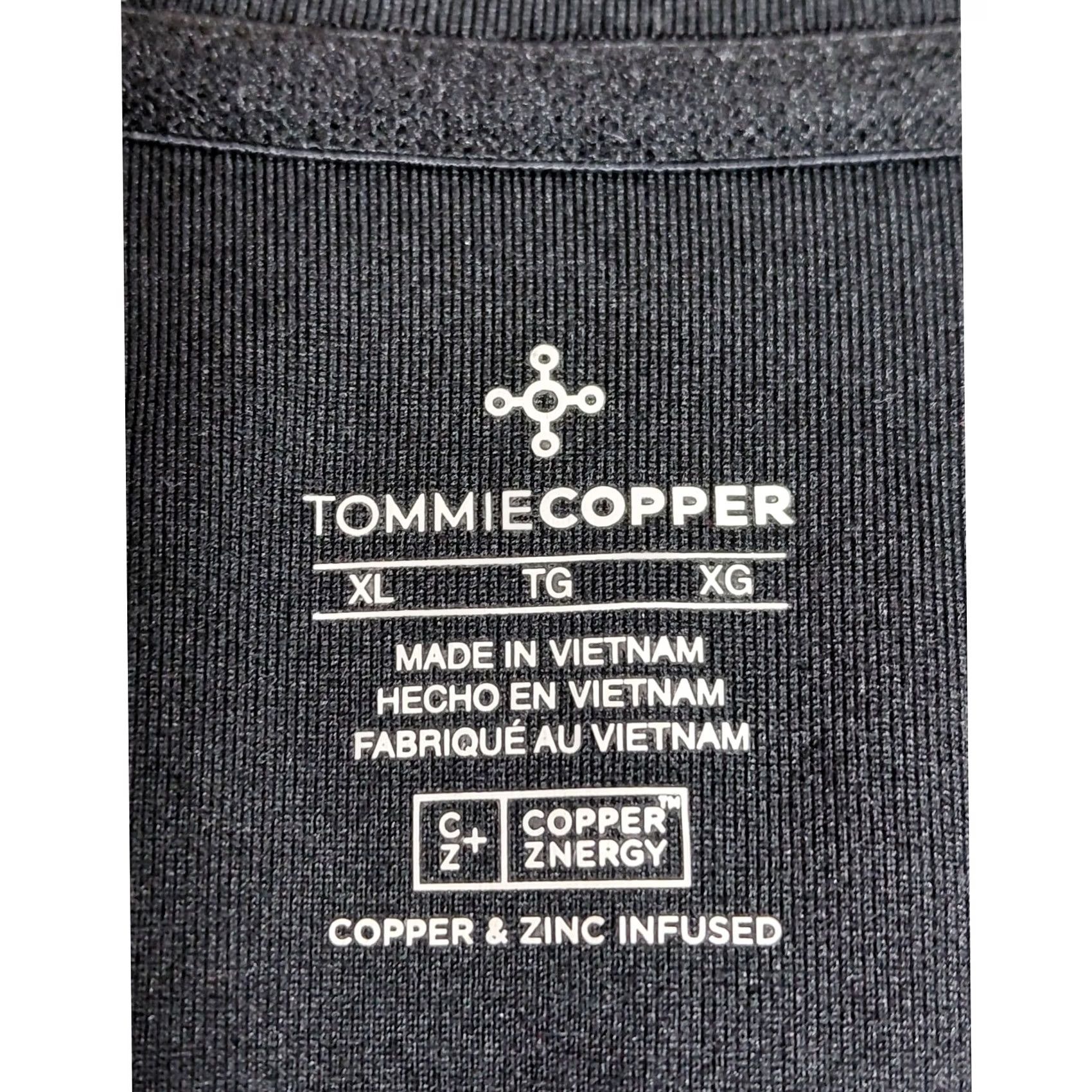 Vintage TOMMIE COPPER Copper & Zinc Infused Top Solid Short Sleeve XL Black Women T-Shirt Crew Neck Casual Breathable Comfort Size XL / US 12-14 / IT 48-50 - 5 Thumbnail