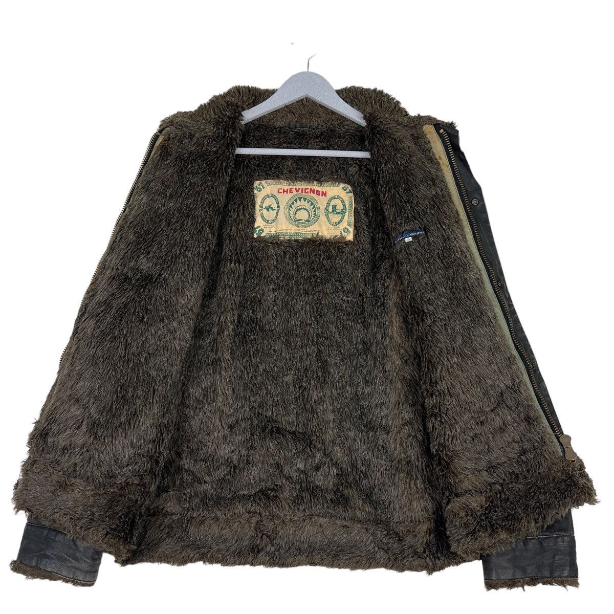 Chevignon 🔥 ARCHIVES CHEVIGNON FUR LINING RIDER MOTO JACKET Size US L / EU 52-54 / 3 - 12 Thumbnail