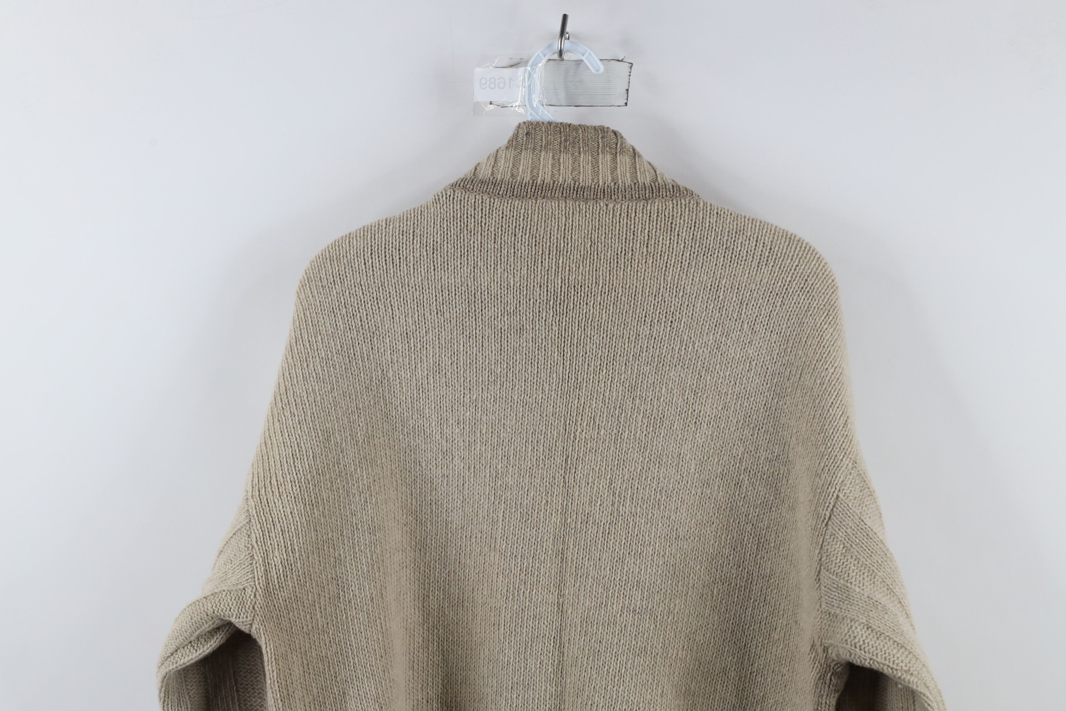 Vintage Vintage 90s Streetwear Chunky Ribbed Knit Mock Neck Sweater Size US L / EU 52-54 / 3 - 7 Thumbnail