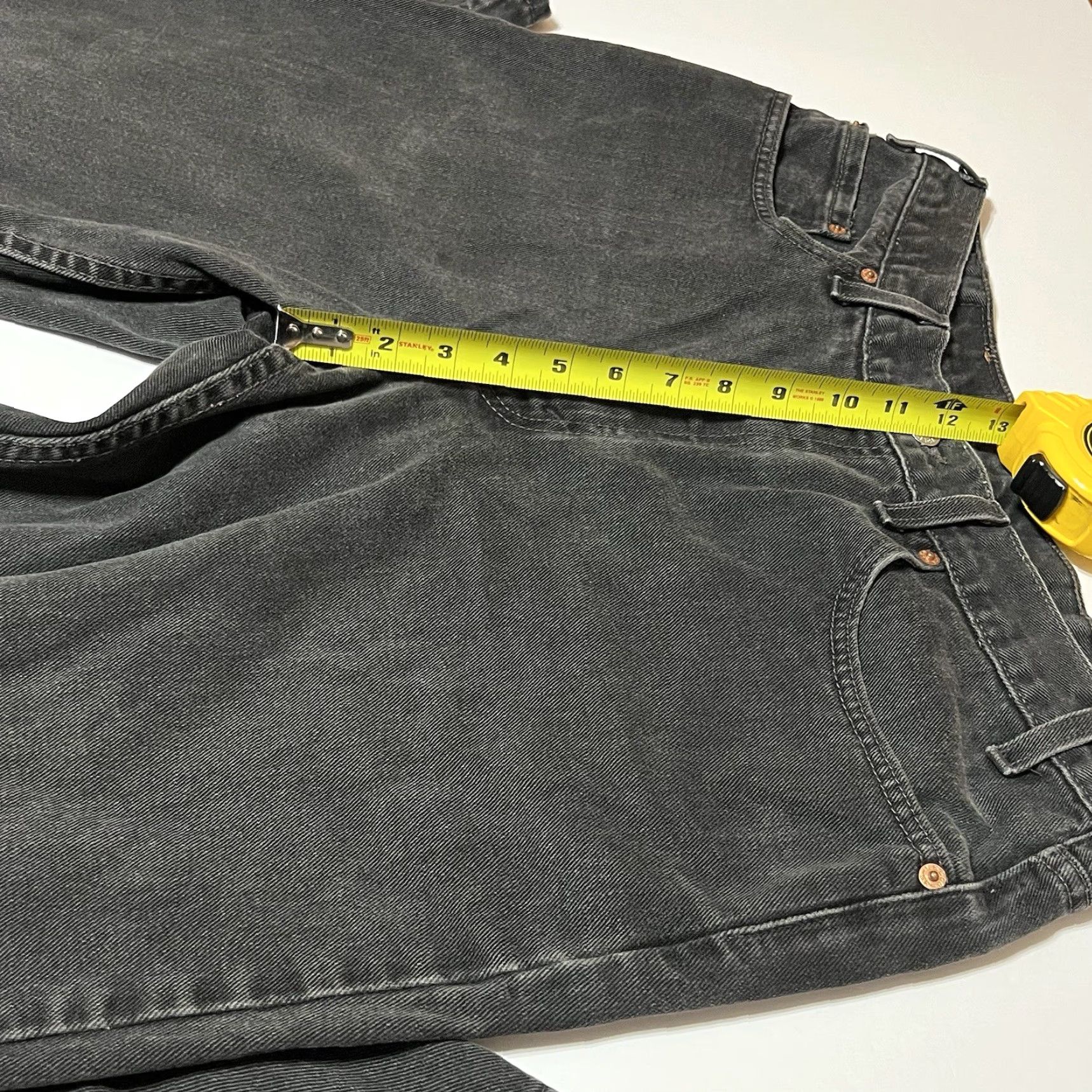 Levi's VTG Levi's 550 Jeans Mens 34x34 Regular Relaxed Denim Black 5-Pocket USA 90s Grunge Size US 34 / EU 50 - 4 Thumbnail