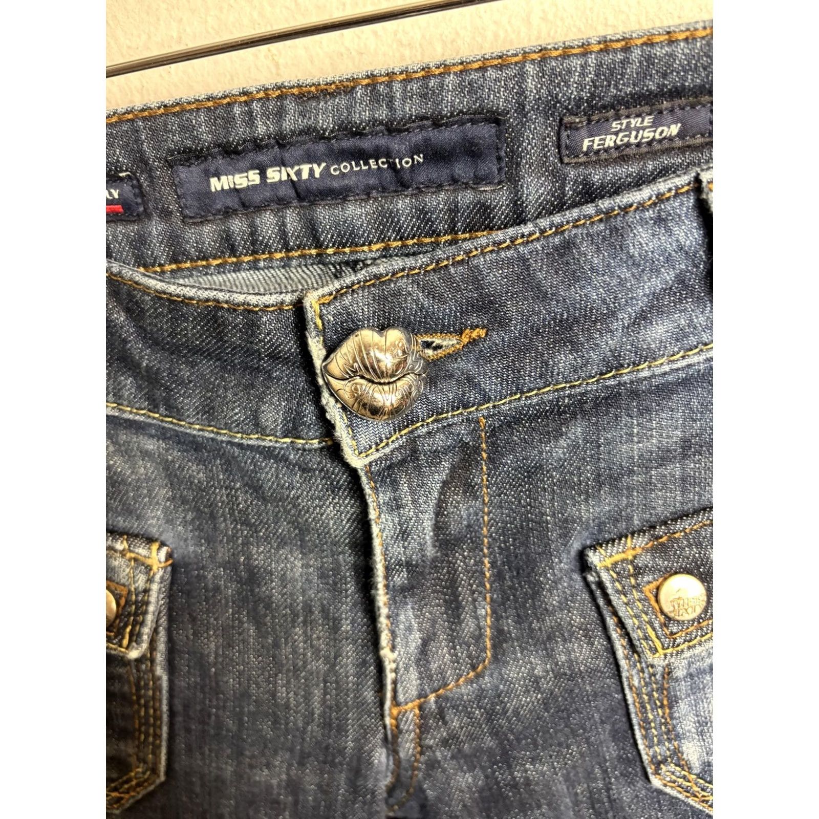 Miss Sixty Miss Sixty Jeans Womens 28 Blue Ferguson Distressed Button Fly Denim Jeans Size 27" / US 4 / IT 40 - 5 Thumbnail