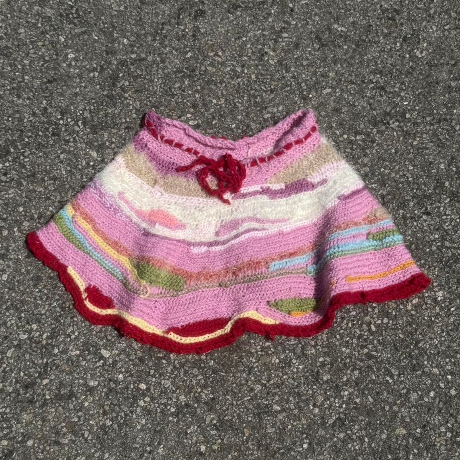 Other Multi colored knitted mini skirt Size 28" / US 6 / IT 42 - 1 Thumbnail