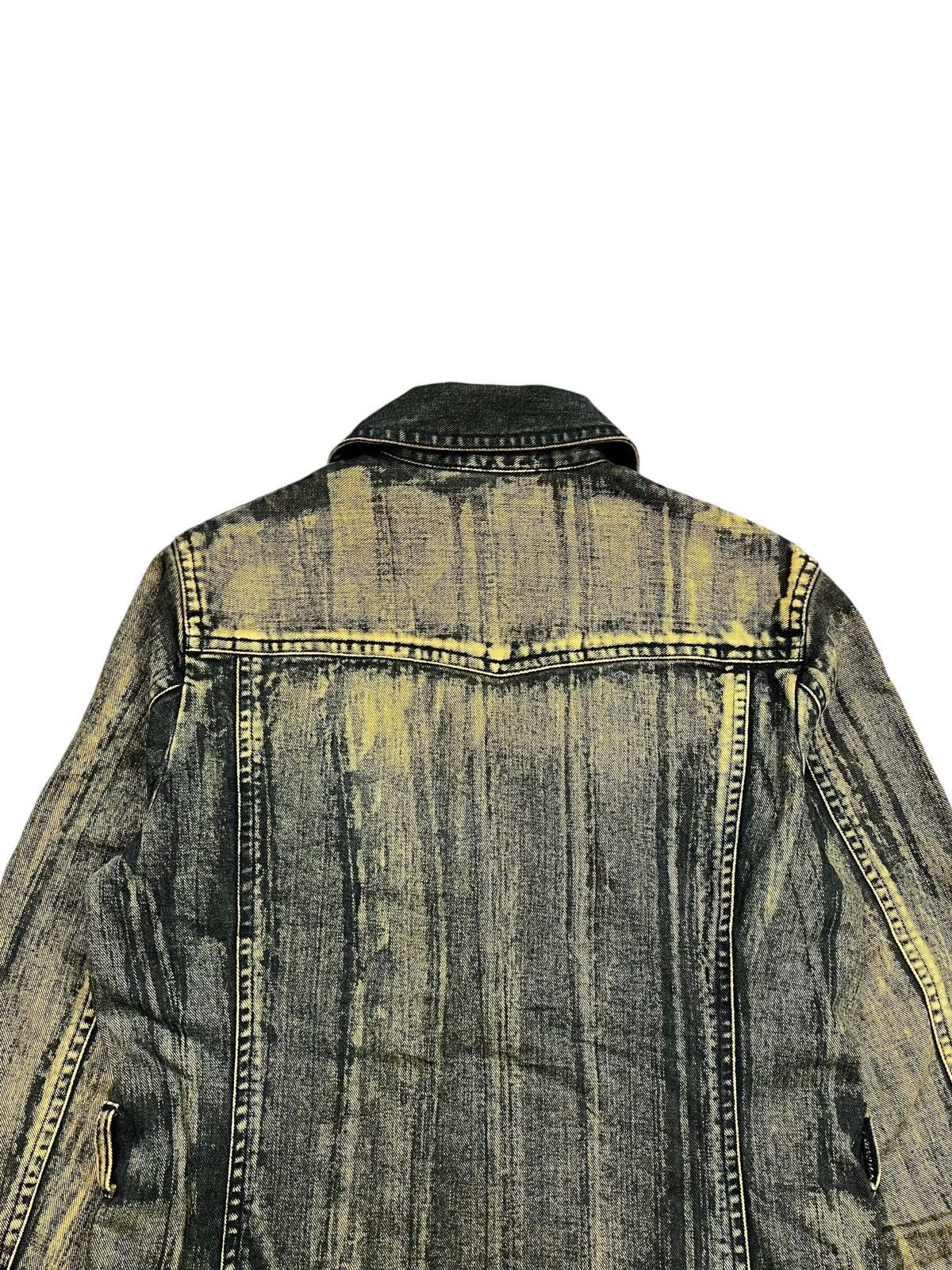 If Six Was Nine 2000s Tornado Mart - Extreme Mud Wash Denim Jacket Size US L / EU 52-54 / 3 - 6 Thumbnail