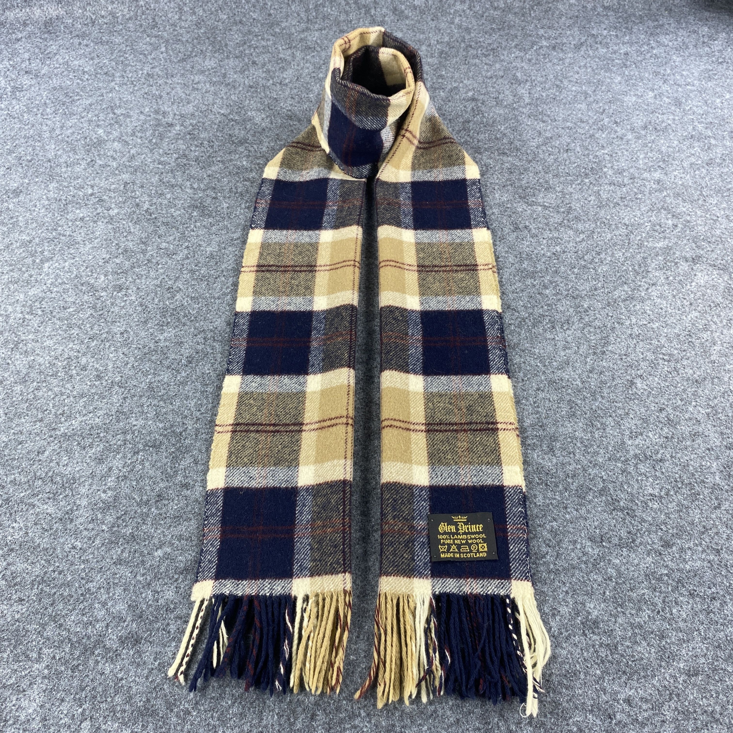 Vintage Glen Prince Scarf # Muffler # Neckwear # D555 Size ONE SIZE - 1 Thumbnail