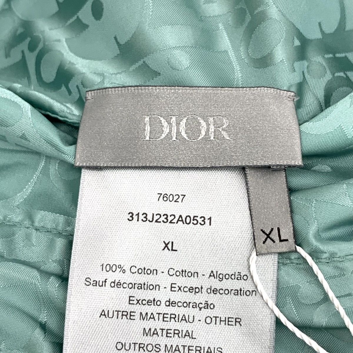 Dior Dior 23 Light Green Logo Cotton Reversible Sweatshirt Size XL / US 12-14 / IT 48-50 - 7 Thumbnail