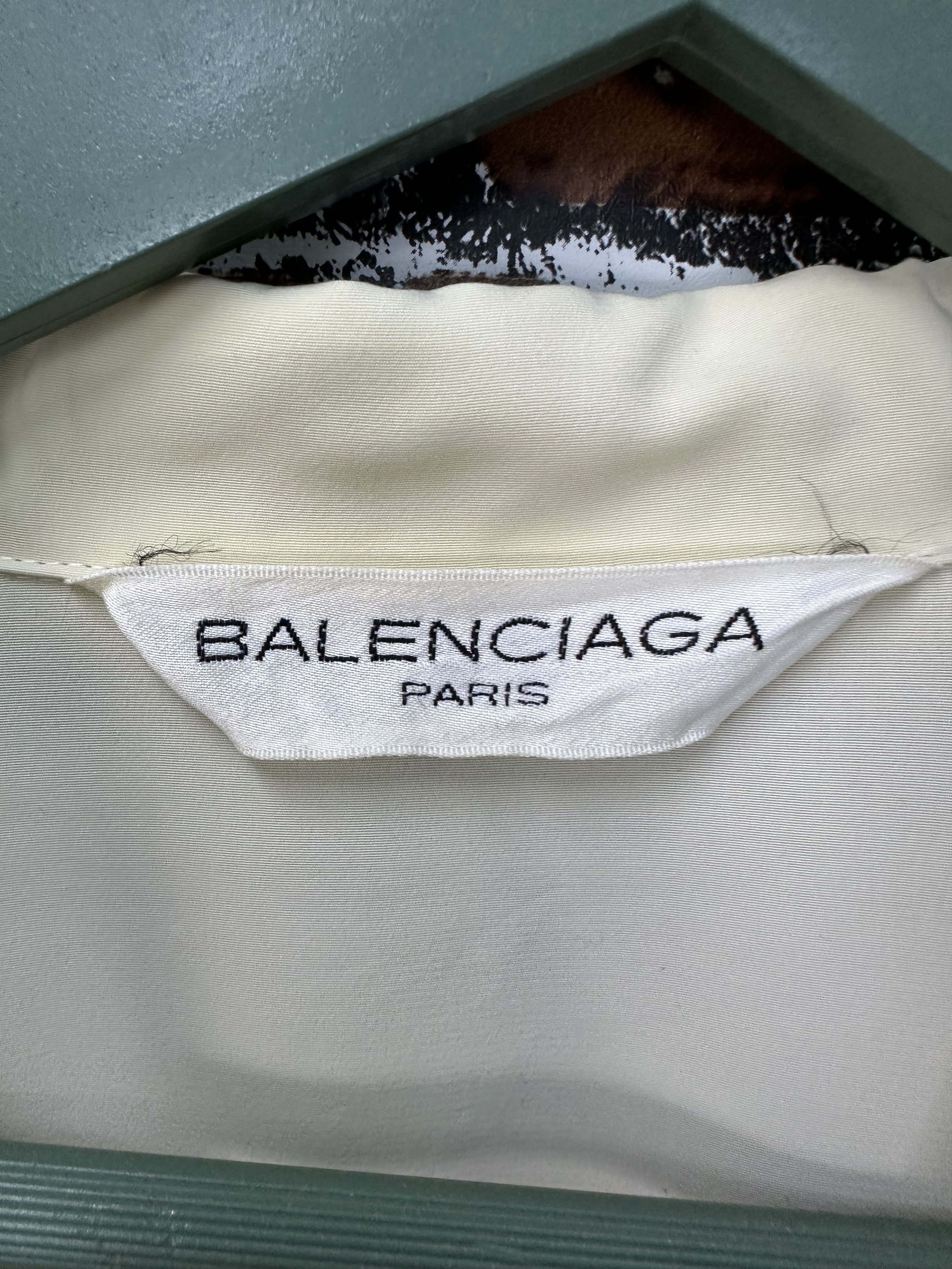 Balenciaga Vintage Balenciaga Polyster Button Shirt VT01 Size S / US 4 / IT 40 - 10 Thumbnail