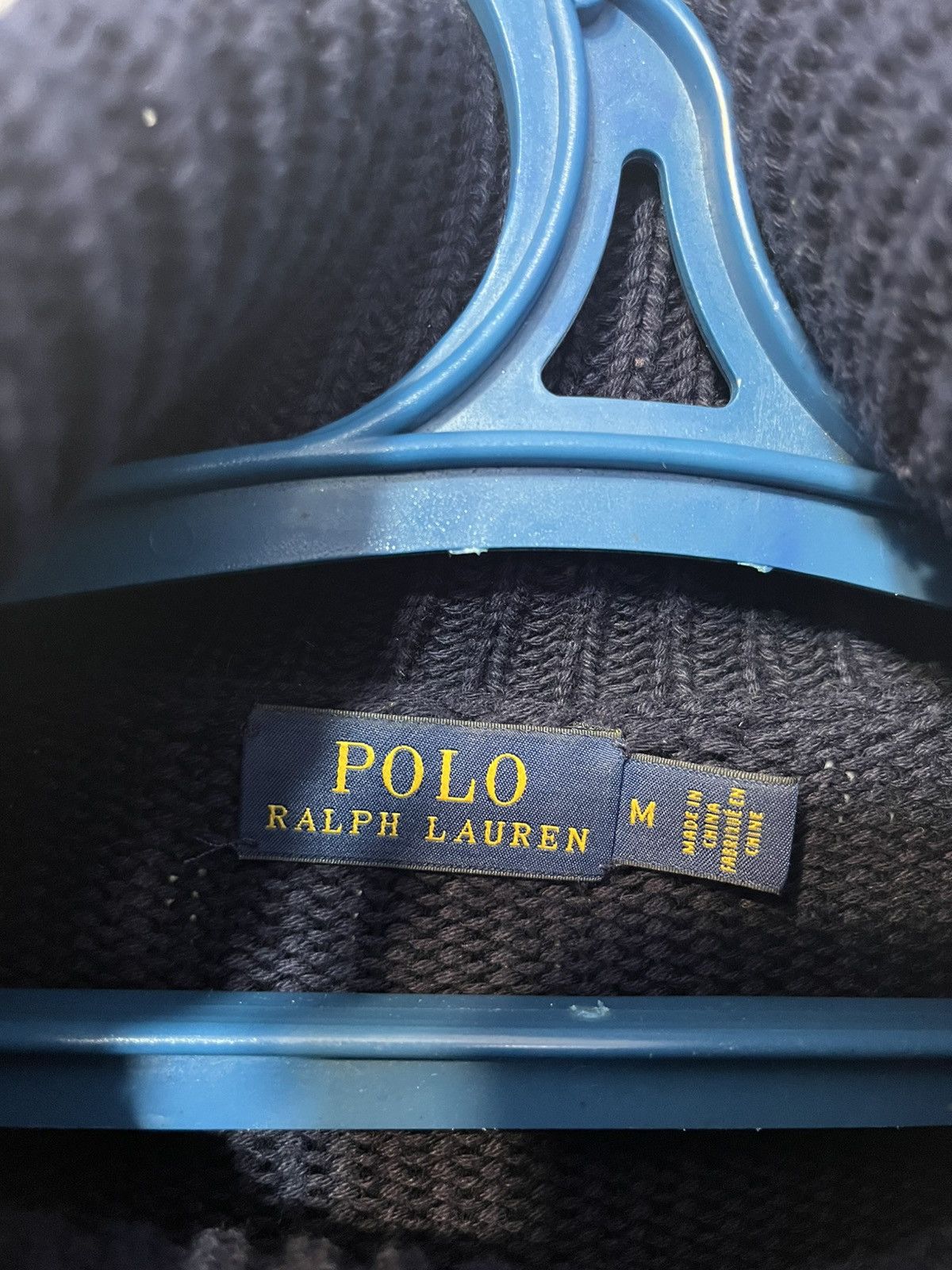 Polo Ralph Lauren Polo Ralph Lauren Dark Blue Striped Knit Pullover Sweater Size US M / EU 48-50 / 2 - 8 Thumbnail