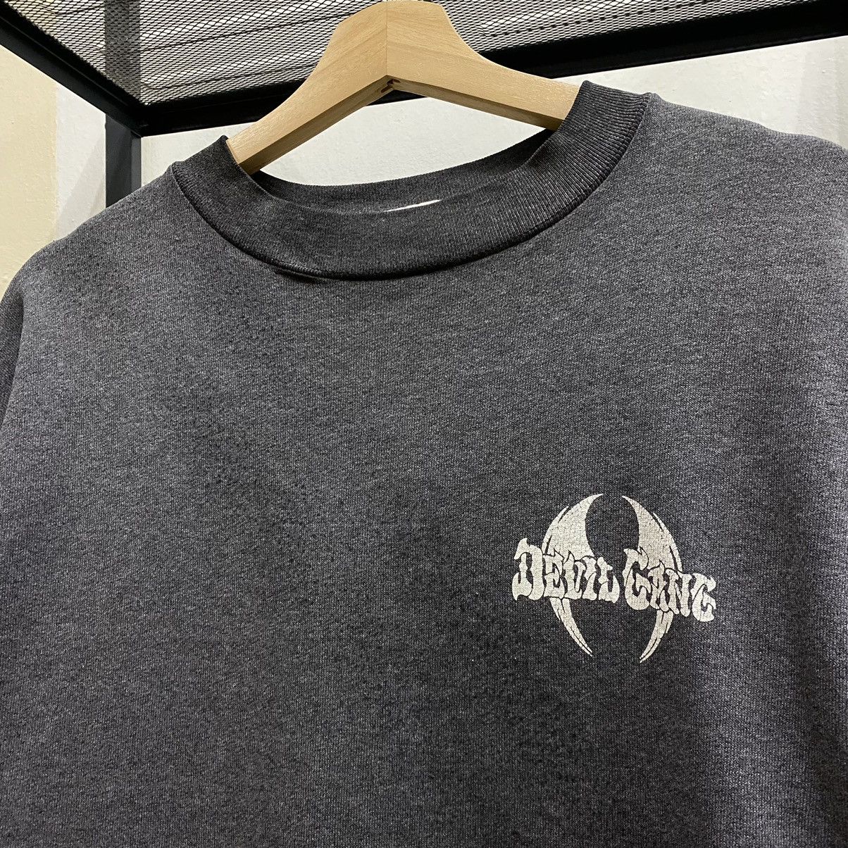 Japanese Brand VINTAGE Devil Cane Cross Chrome Hearts Inspired Sweatshirts Size US L / EU 52-54 / 3 - 6 Thumbnail