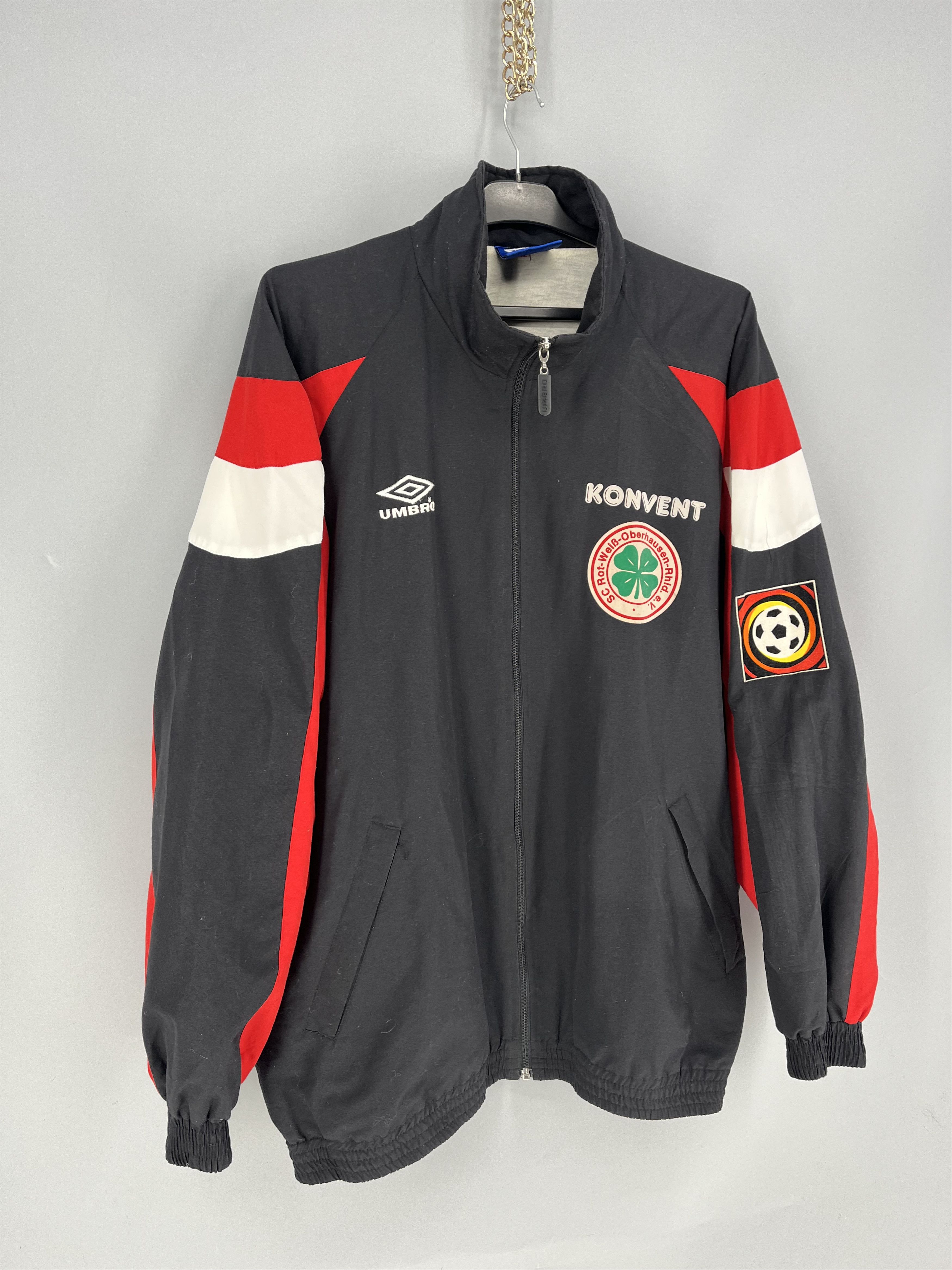 Umbro Umbro RW Oberhausen KONVENT Soccer Track Jacket Black Red XL Size US XL / EU 56 / 4 - 2 Thumbnail