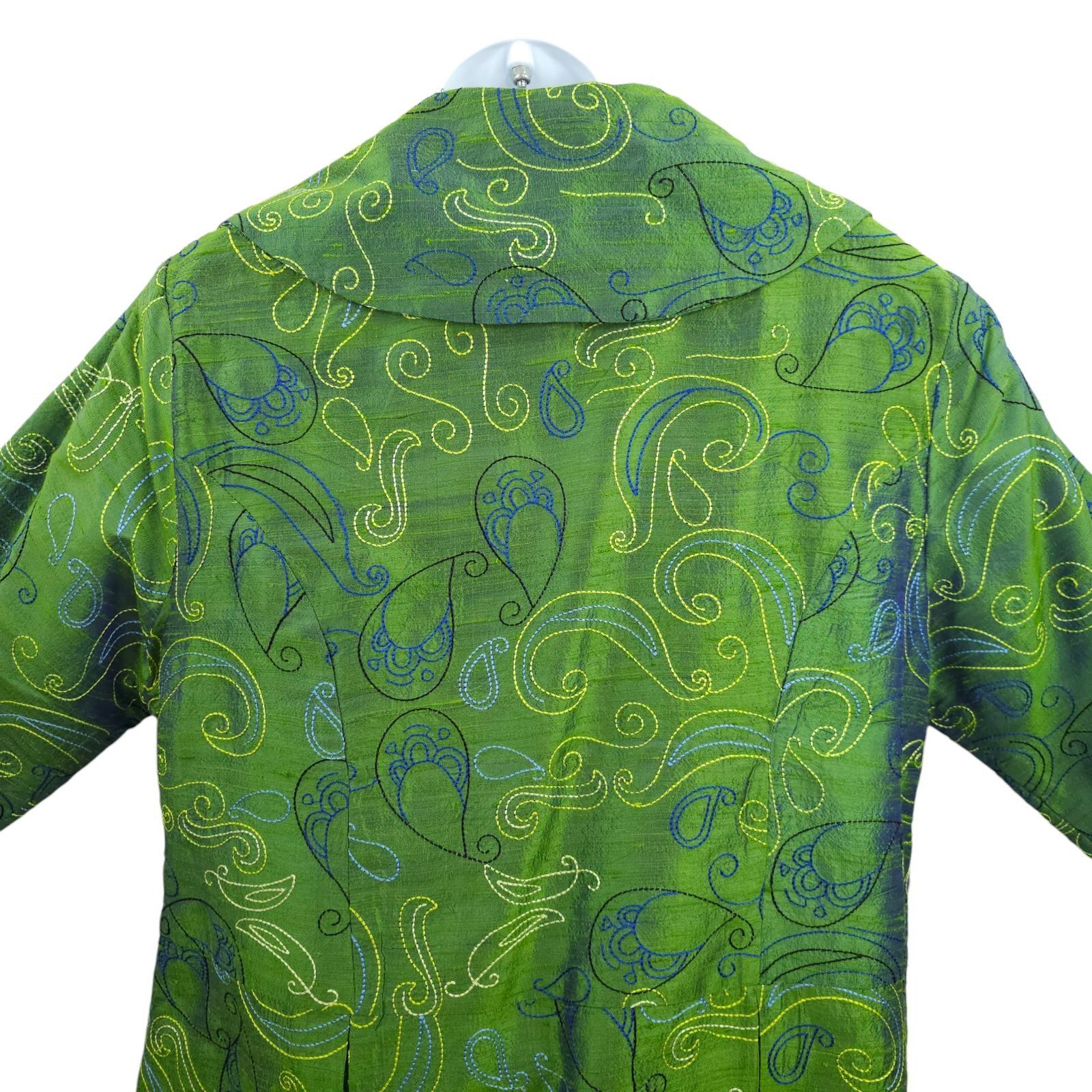 Other Bleu Bayou XL Paisley Silk Jacket Ruffle Lagenlook Fairycore Size XL / US 12-14 / IT 48-50 - 14 Thumbnail