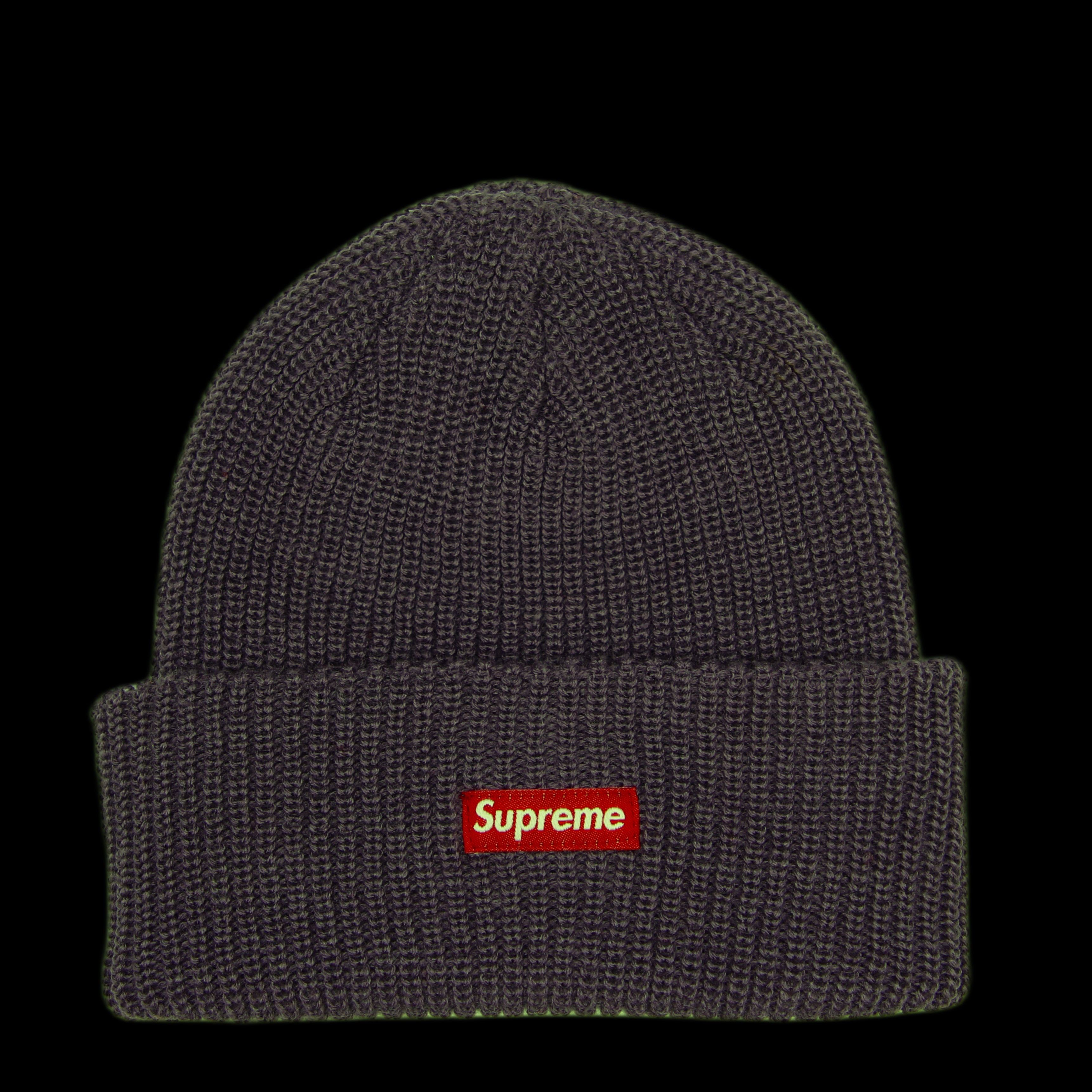 image of Supreme Heather Loose Gauge Beanie Heather Purple (Fw17), Men's
