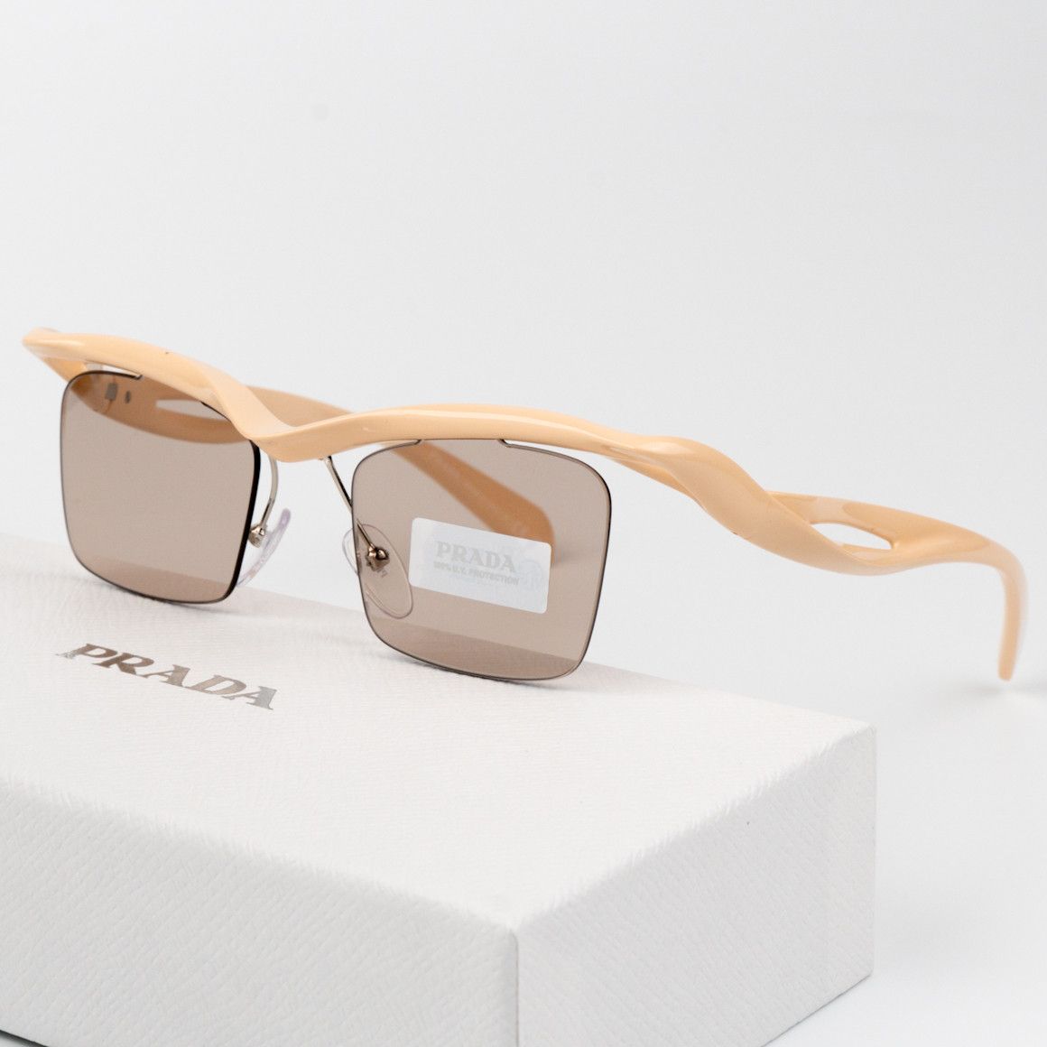 Prada NEW Prada PRA15S 18Q4I2 Rectangle Unisex Sunglasses 0PR A15S Size ONE SIZE - 1 Thumbnail