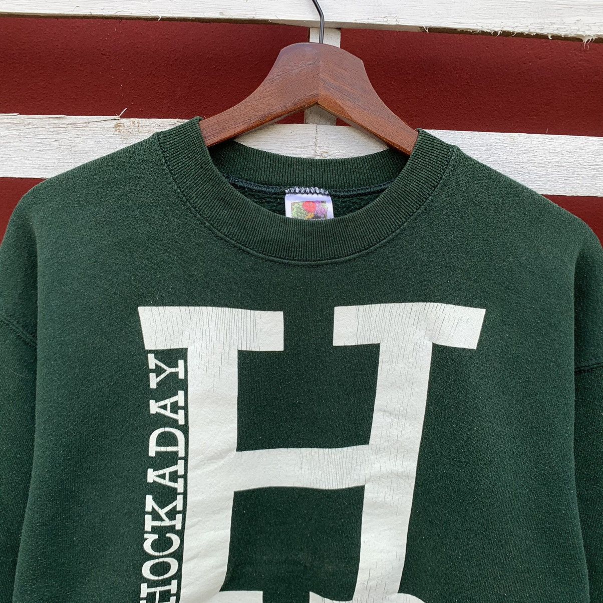 Fruit Of The Loom × Vintage Vintage 90s Fruit Of The Loom Hockaday School Sweatshirt Size US S / EU 44-46 / 1 - 4 Thumbnail