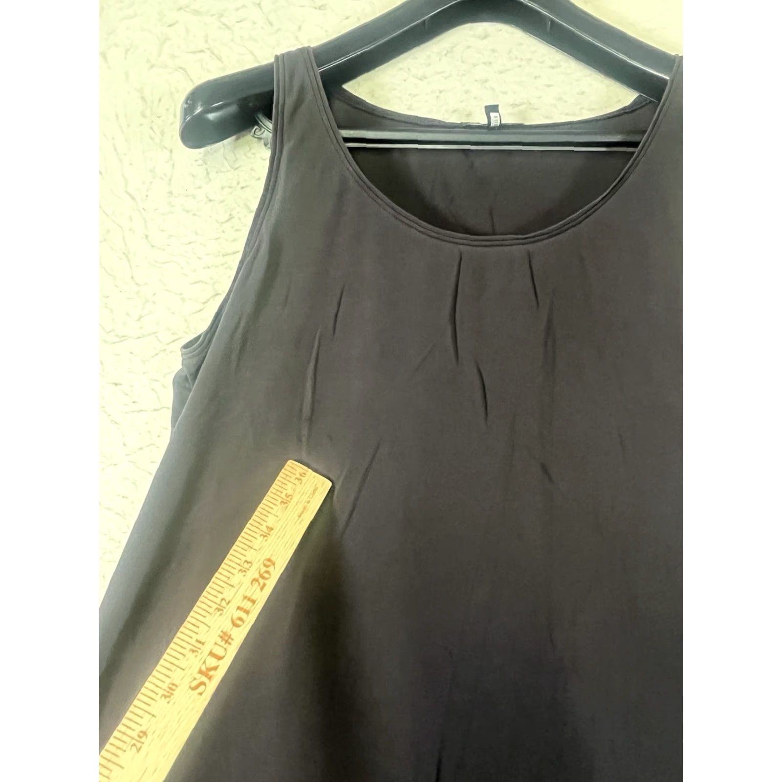 Eileen Fisher Eileen Fisher Blouse Shirt Women Tank Top Silk 100% Brown Scoop Neck Sleeveless L Petite Regular Size L / US 10 / IT 46 - 7 Thumbnail