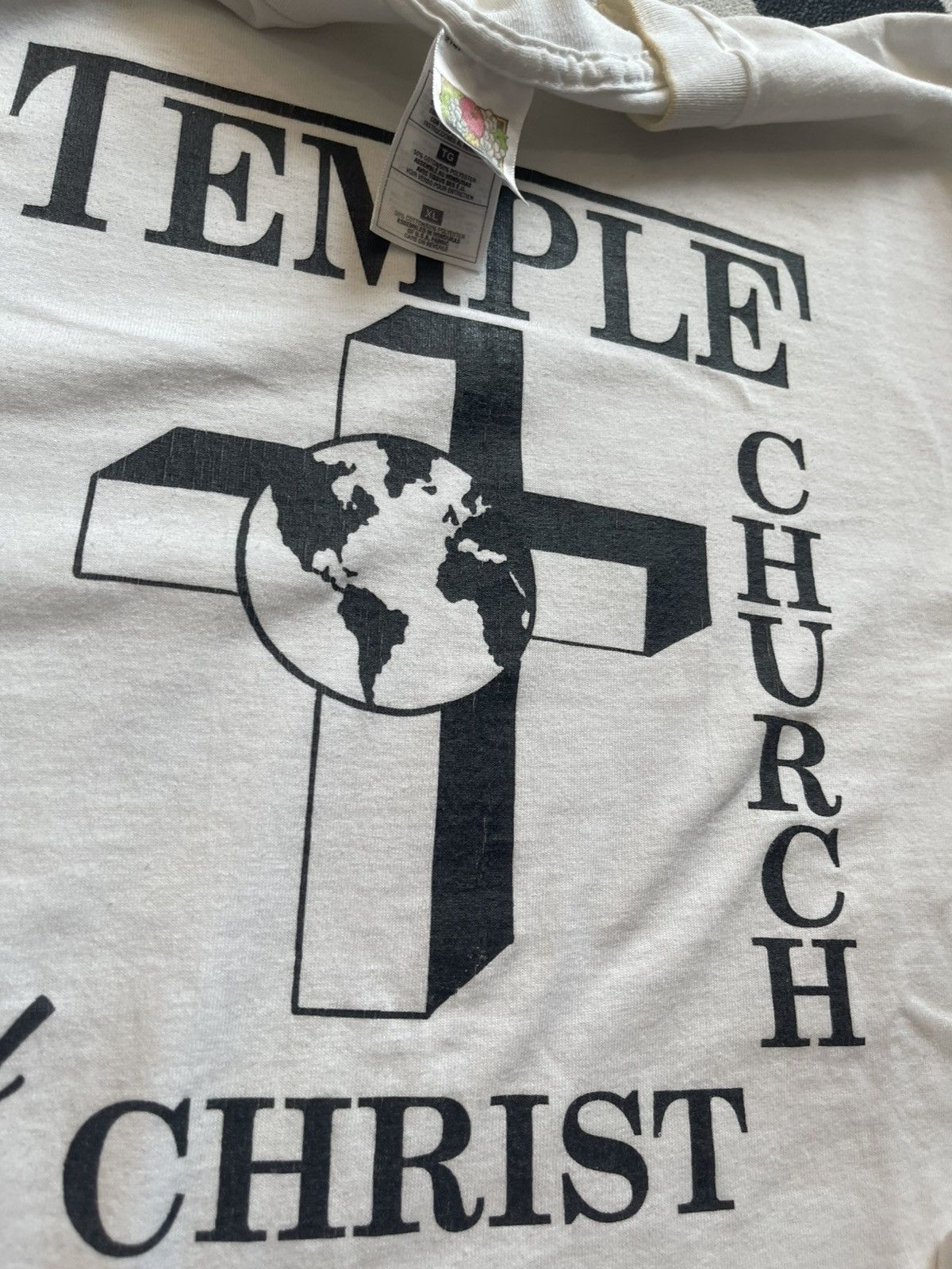 Vintage Vintage 90s Temple Church of Christ T-Shirt X Size US L / EU 52-54 / 3 - 4 Thumbnail
