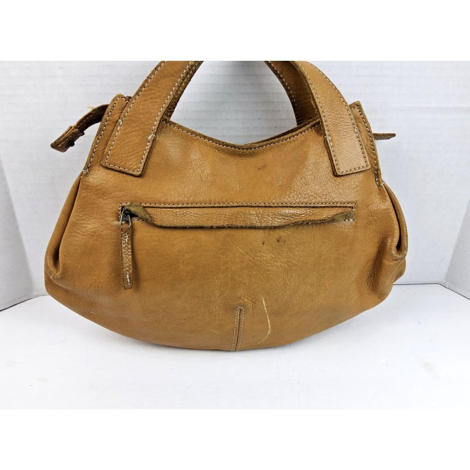 Vintage Nonny Gurvy Leather Satchel Handbag Purse Brown Women Size ONE SIZE - 5 Thumbnail