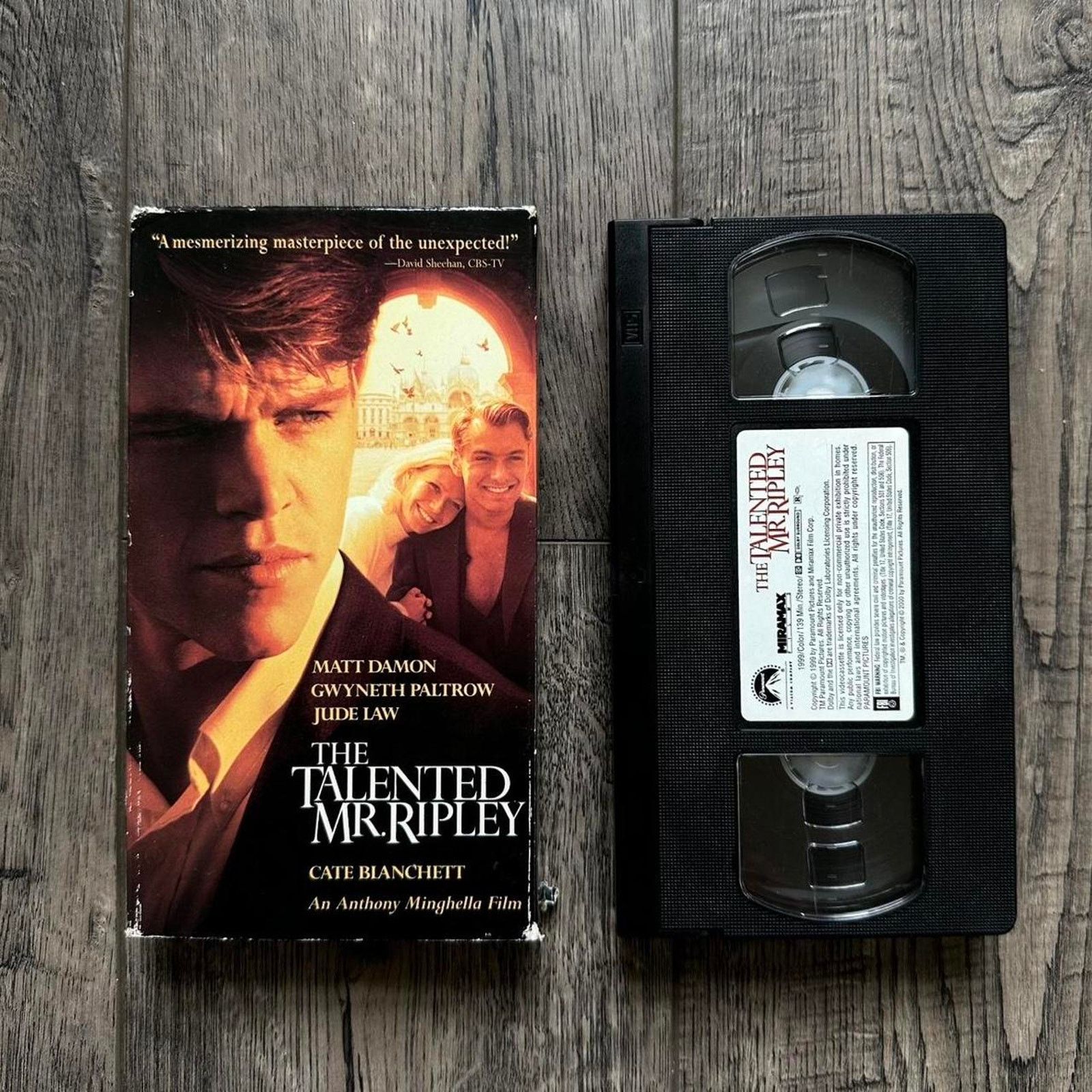 Vintage Rare Vintage The Talented Mr Ripley VHS Movie Tape Size ONE SIZE - 3 Thumbnail